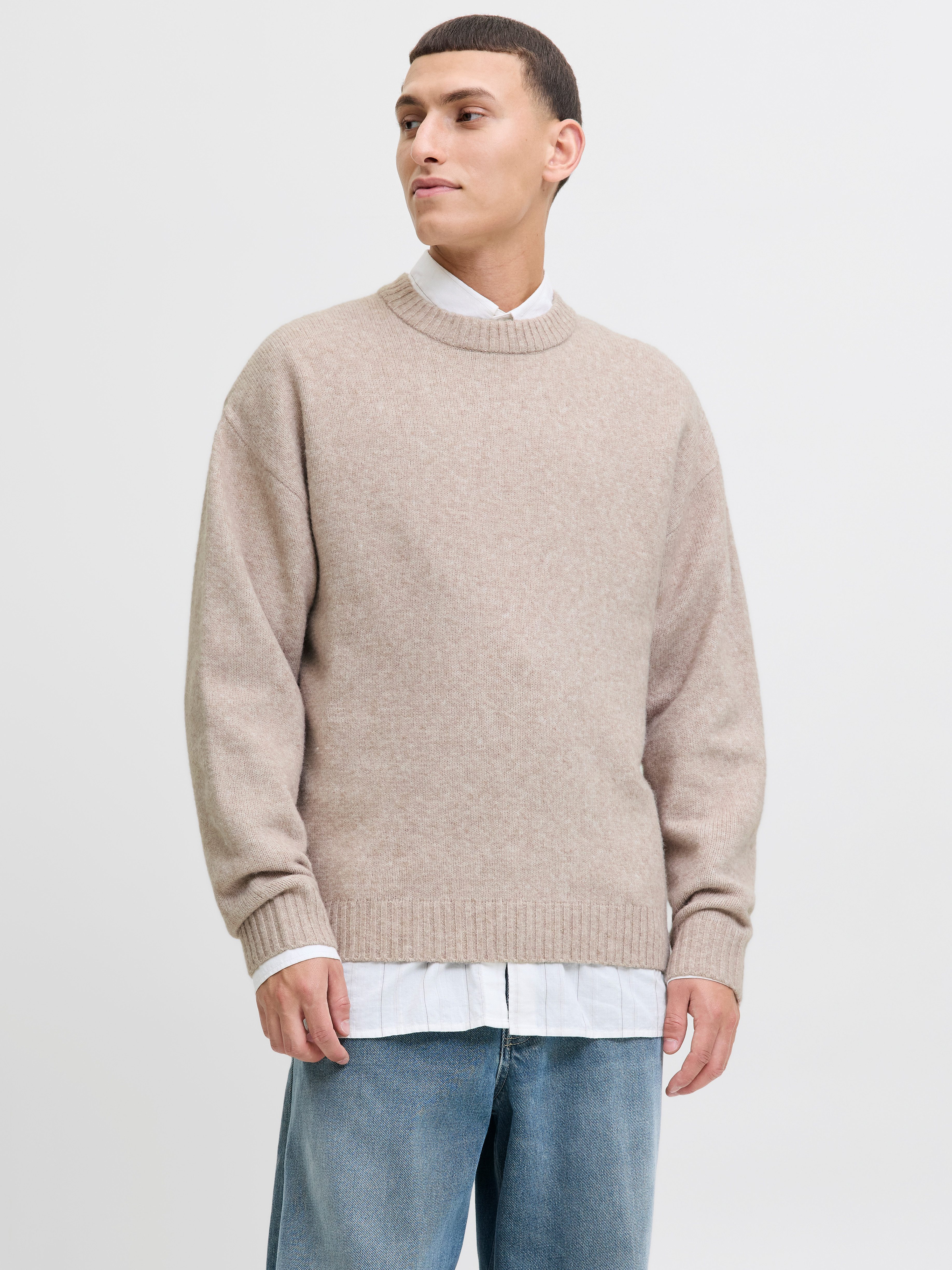 Jack & Jones Strickpullover JJESOHO OLLIE KNIT CREW NECK SN günstig online kaufen