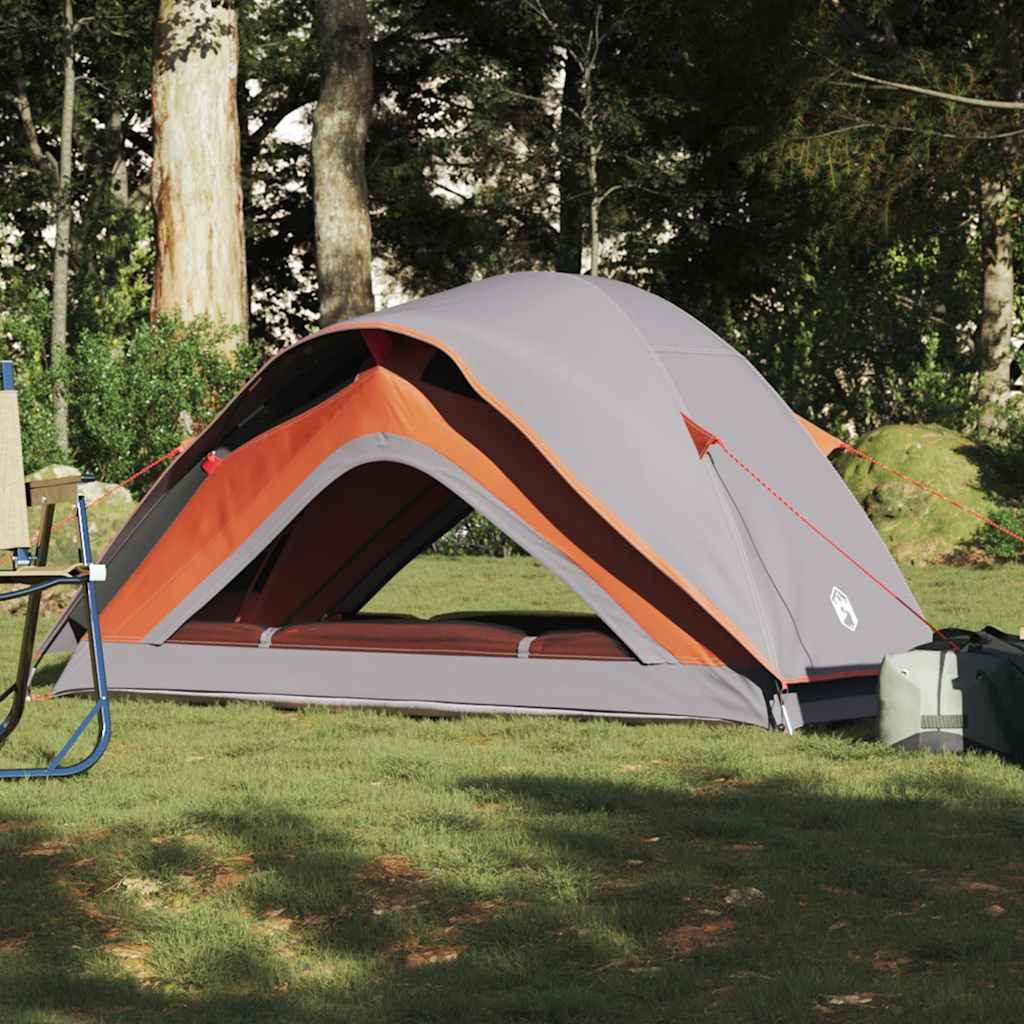 furnicato Faltzelt Campingzelt 213x84x100 cm Grau-Orange, (1 tlg)
