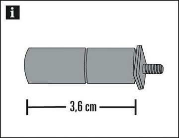 Gardinenstangenhalter Deckenträger kurz, GARDINIA, (1-St), Serie Einzelprogramm Chicago Ø 20 mm