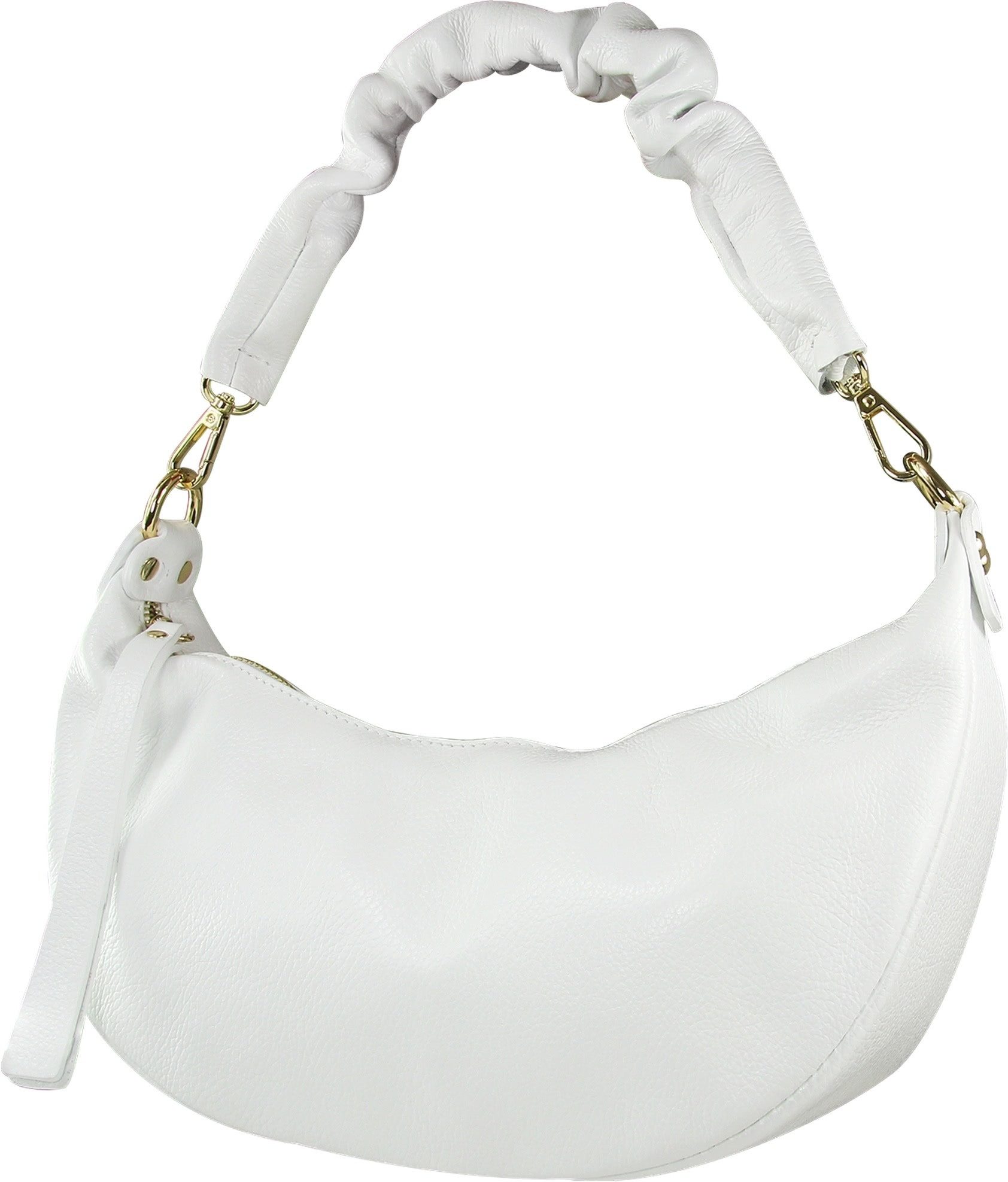 Umhängetasche Toscanto Tasche weiß Leder Citytasche