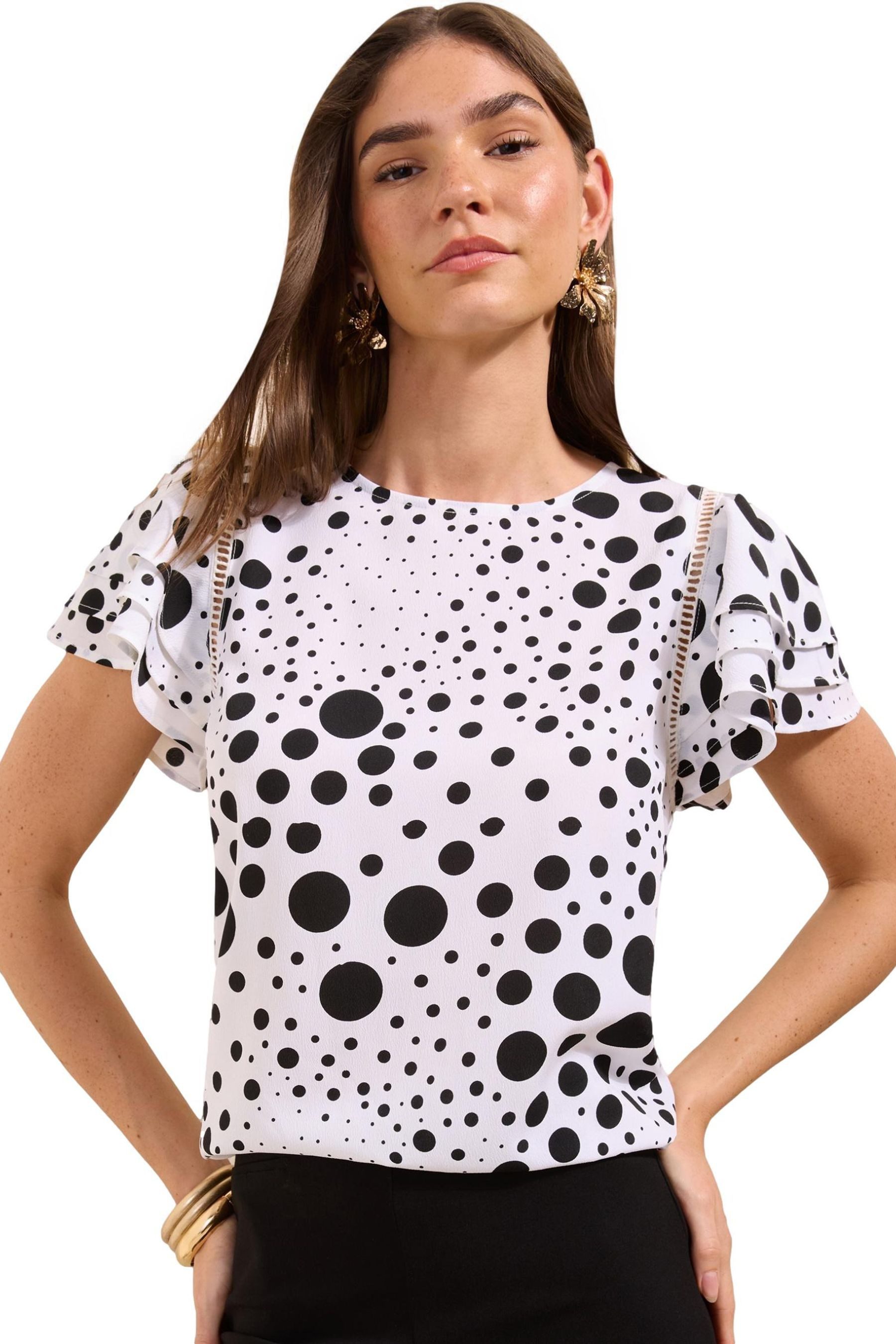 Friends Like These Rüschenbluse Friends Like These Bluse mit Rüschen, Regular (1-tlg)