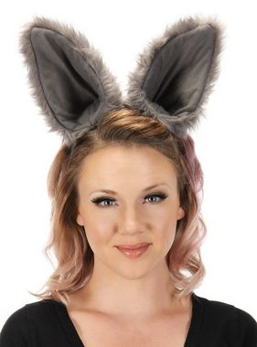 Elope Kostüm XXL Wolfsohren, Plüschige Tierohren für Karneval und Mottoparty in Übergröße