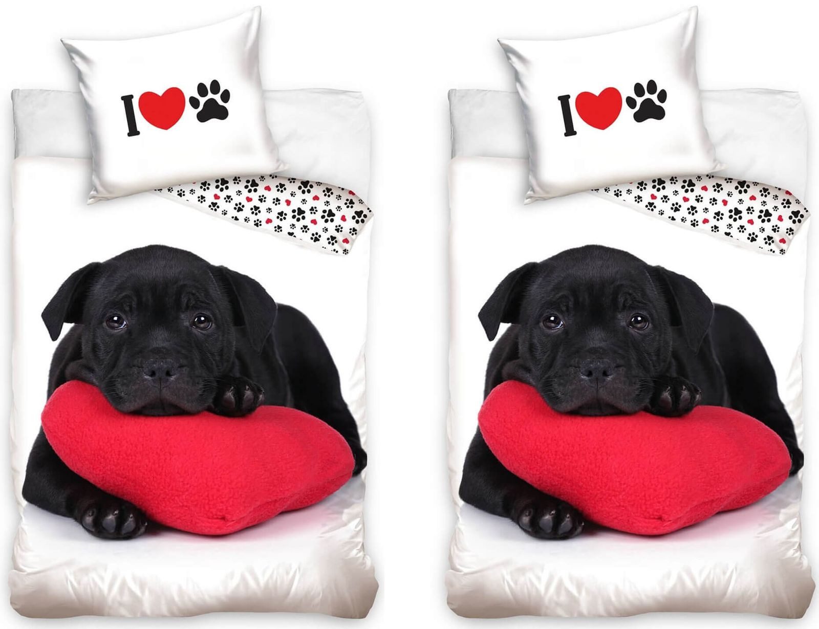 Carbotex Bettwäsche Labrador Retriever Hund Partner-Bettwäsche-Set, günstig online kaufen