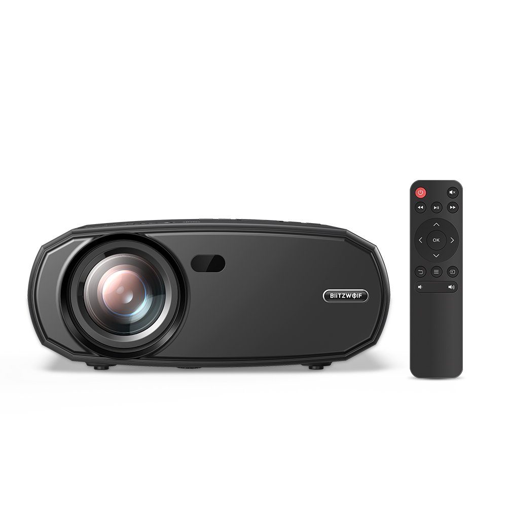 BLiTZWOLF LED-Beamer (3500: 1, 1920 x 1080 px, 1080P WIFI-Projektor Full HD 2.4G/5G WIFI bluetooth)