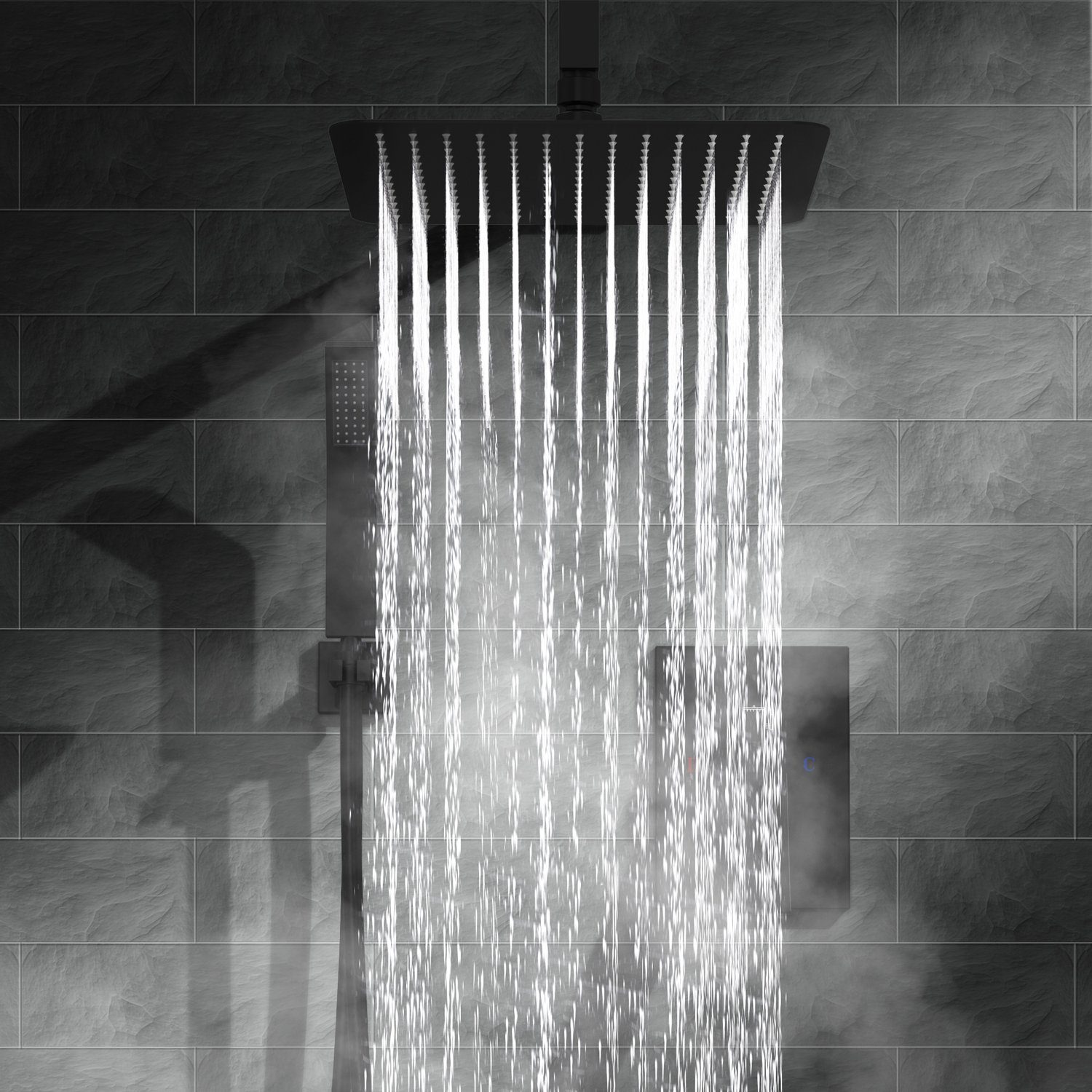 Rainsworth Duschsystem Unterputz Duscharmatur Set, 3 günstig online kaufen