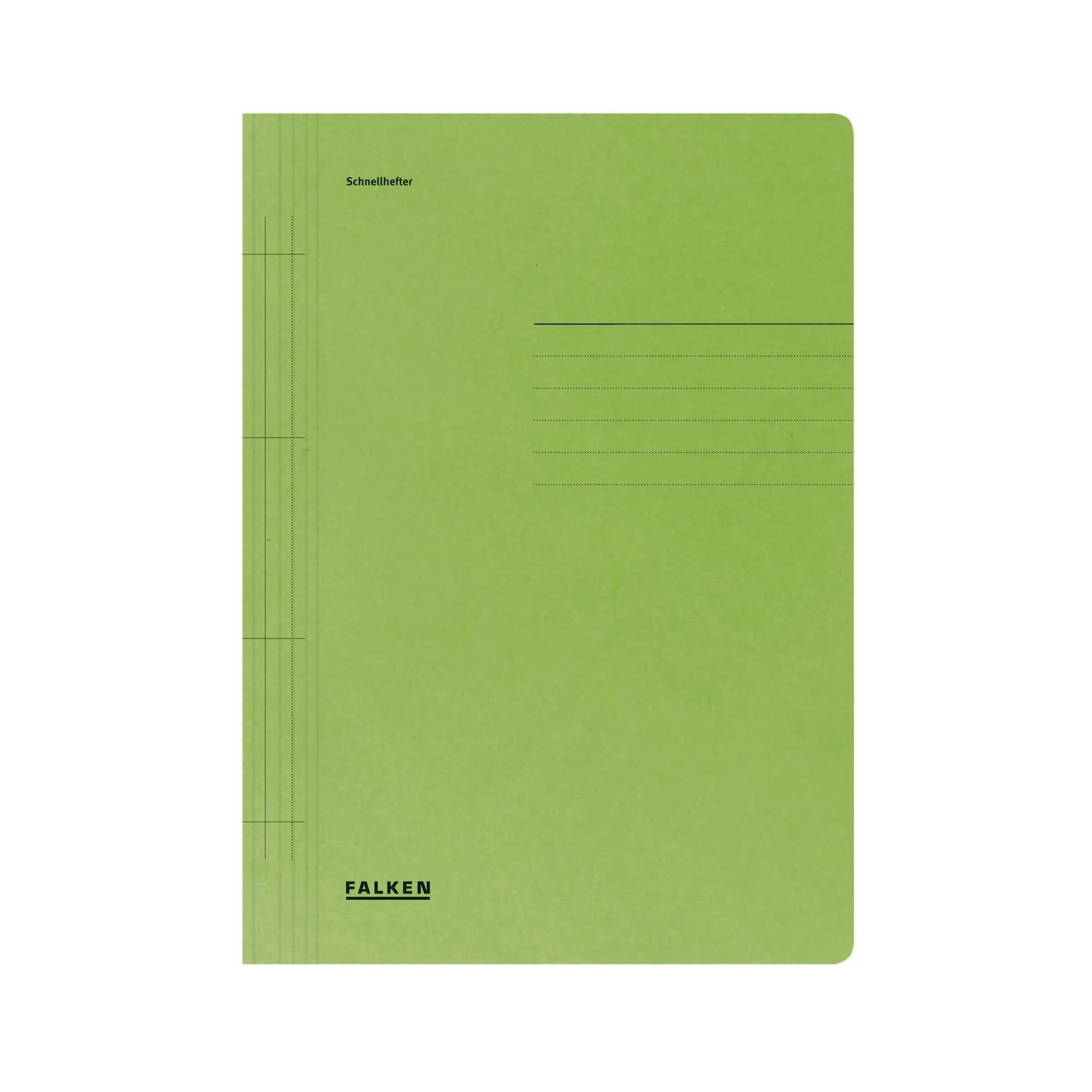 Organisationsmappe 100x Schnellhefter für A4, 250g/m2 Manila-RC-Karton - Grün - 80000375F