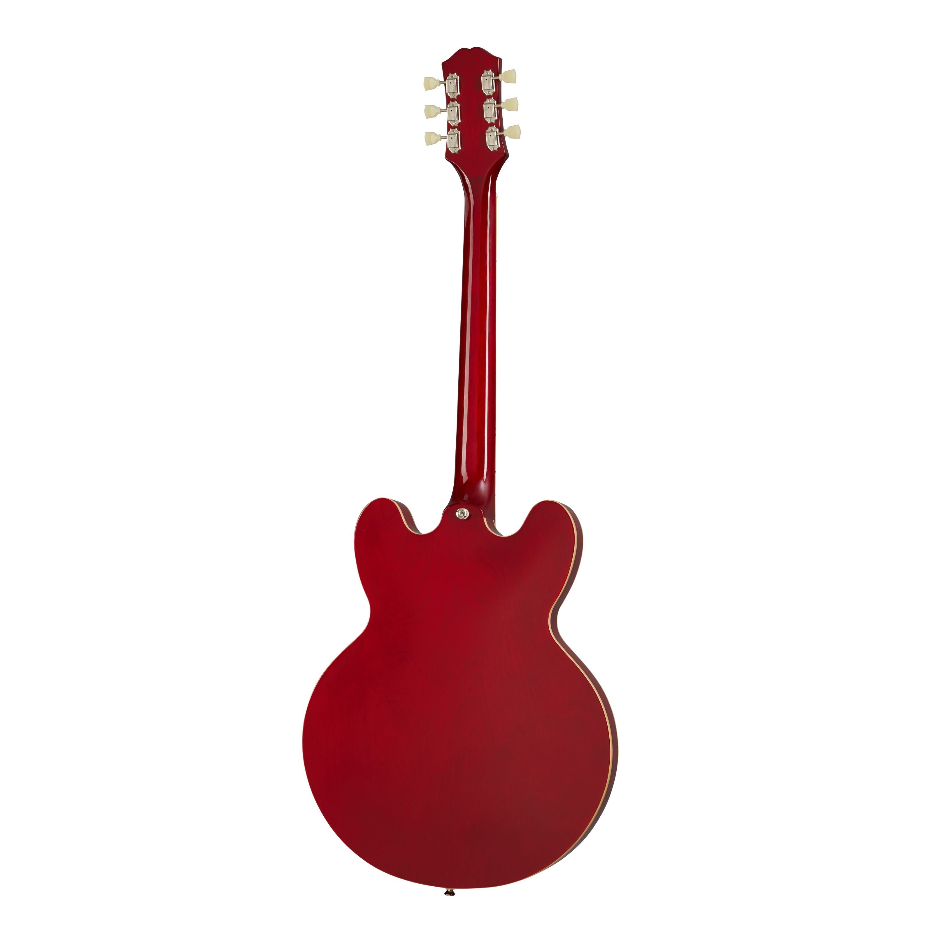 Epiphone Halbakustik-Gitarre, Halb-Akustik Gitarren, Semi Hollow-Modelle, Inspired by Gibson ES-335 Cherry - Halbakustik Gitarre