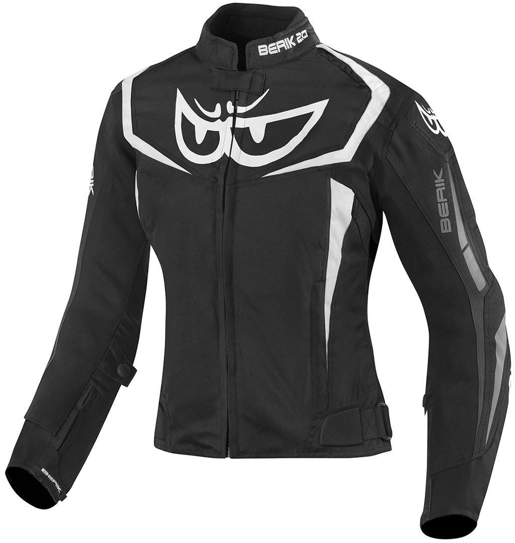 Berik Motorradjacke Bad Eye wasserdichte Damen Motorrad Textiljacke Black/White