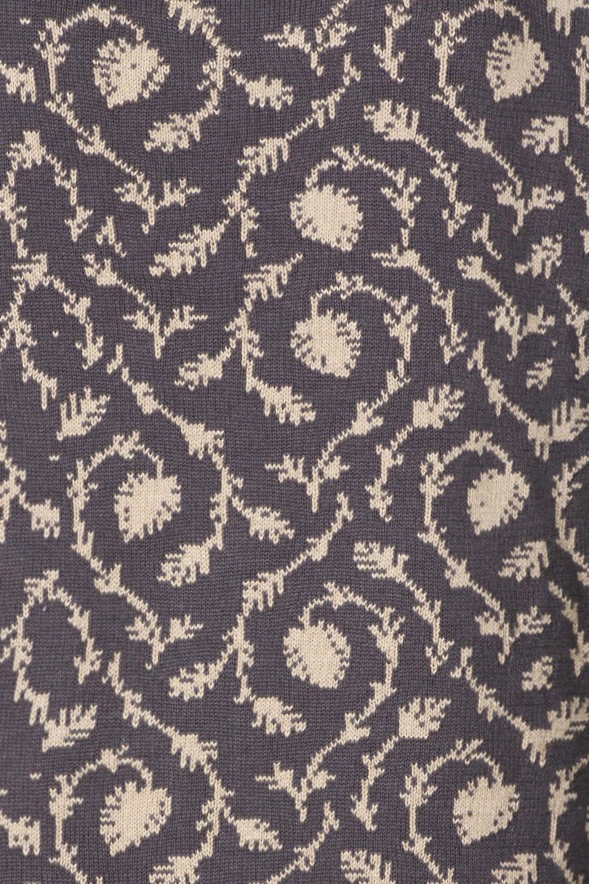 Himalaya Clothing Schal Wärmender Damen Dreiecksschal aus Bio-Baumwolle im Jacquard-Strick, Edles Halstuch angenehm weich mit Rankelmuster