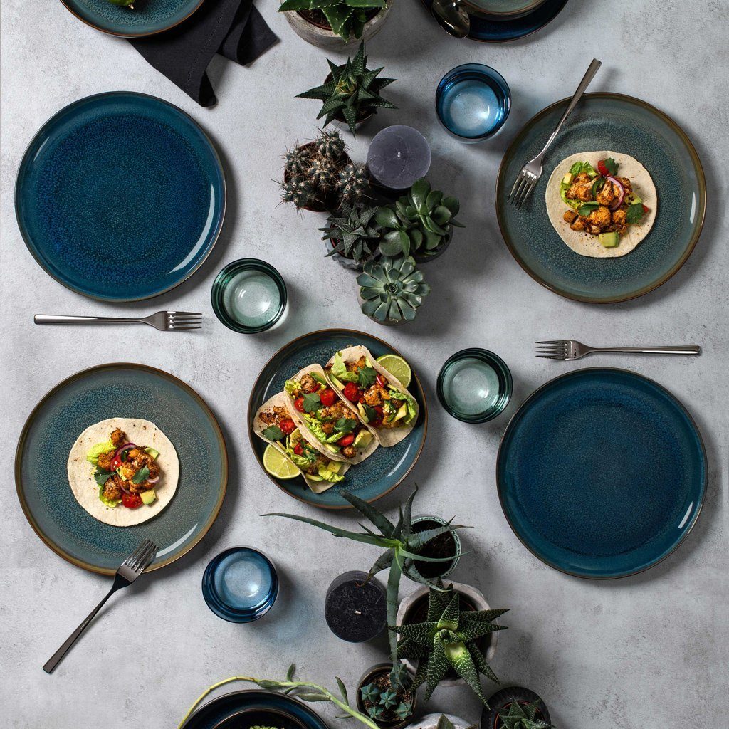 like. by Villeroy & Boch Frühstücks-Geschirrset Crafted Frühstücksset (6-tlg), 2 Personen, Porzellan, Premium Porcelain, 6 Stck, mikrow.- & spülm.sicher
