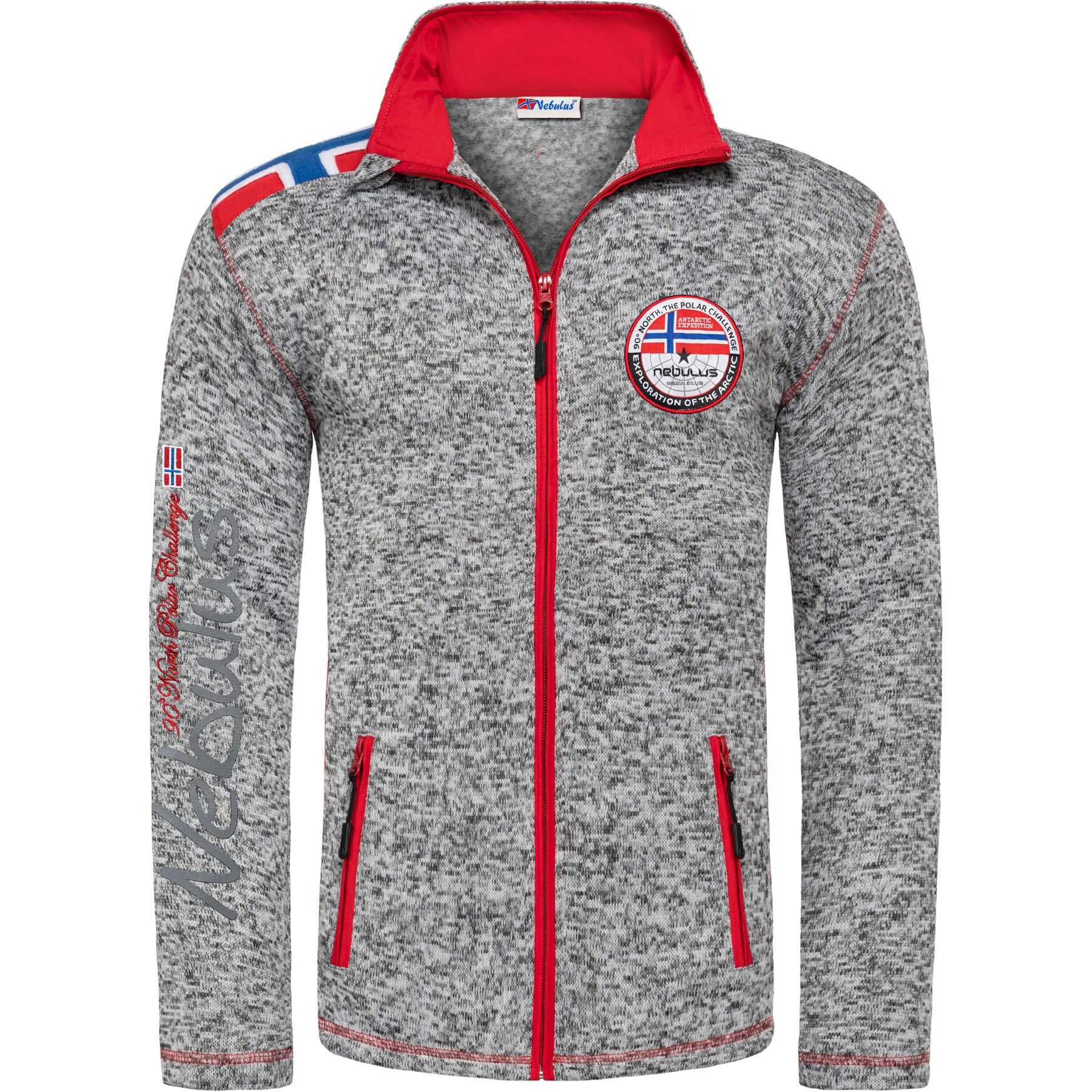 Nebulus Fleecejacke NORKY, P4945 - Herren, hellgrau melie, 3XL günstig online kaufen