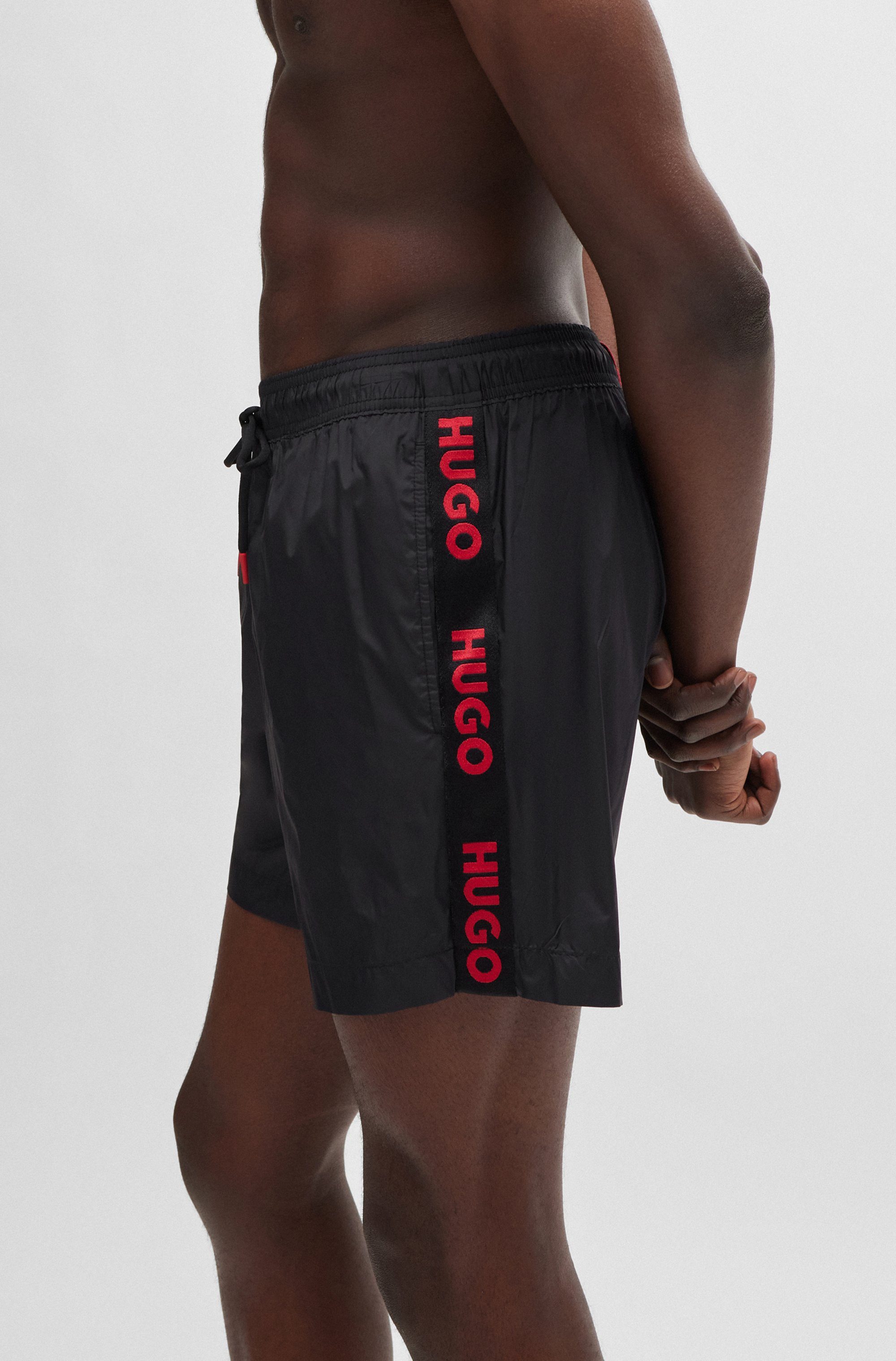 HUGO Badeshorts FAB mit Tunnelzug im Bund