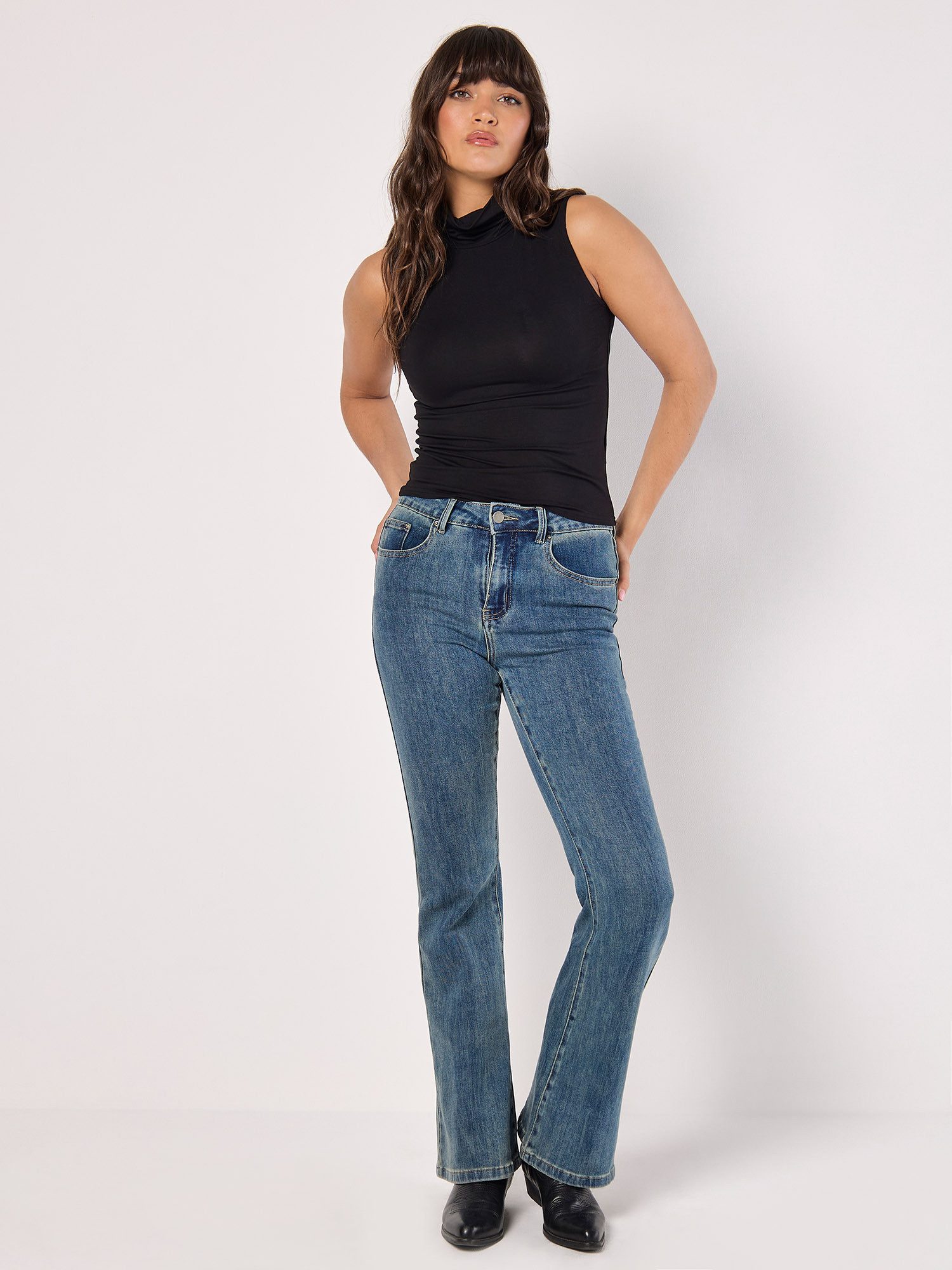 Apricot Tanktop Jersey Top, mit Rollkragen günstig online kaufen