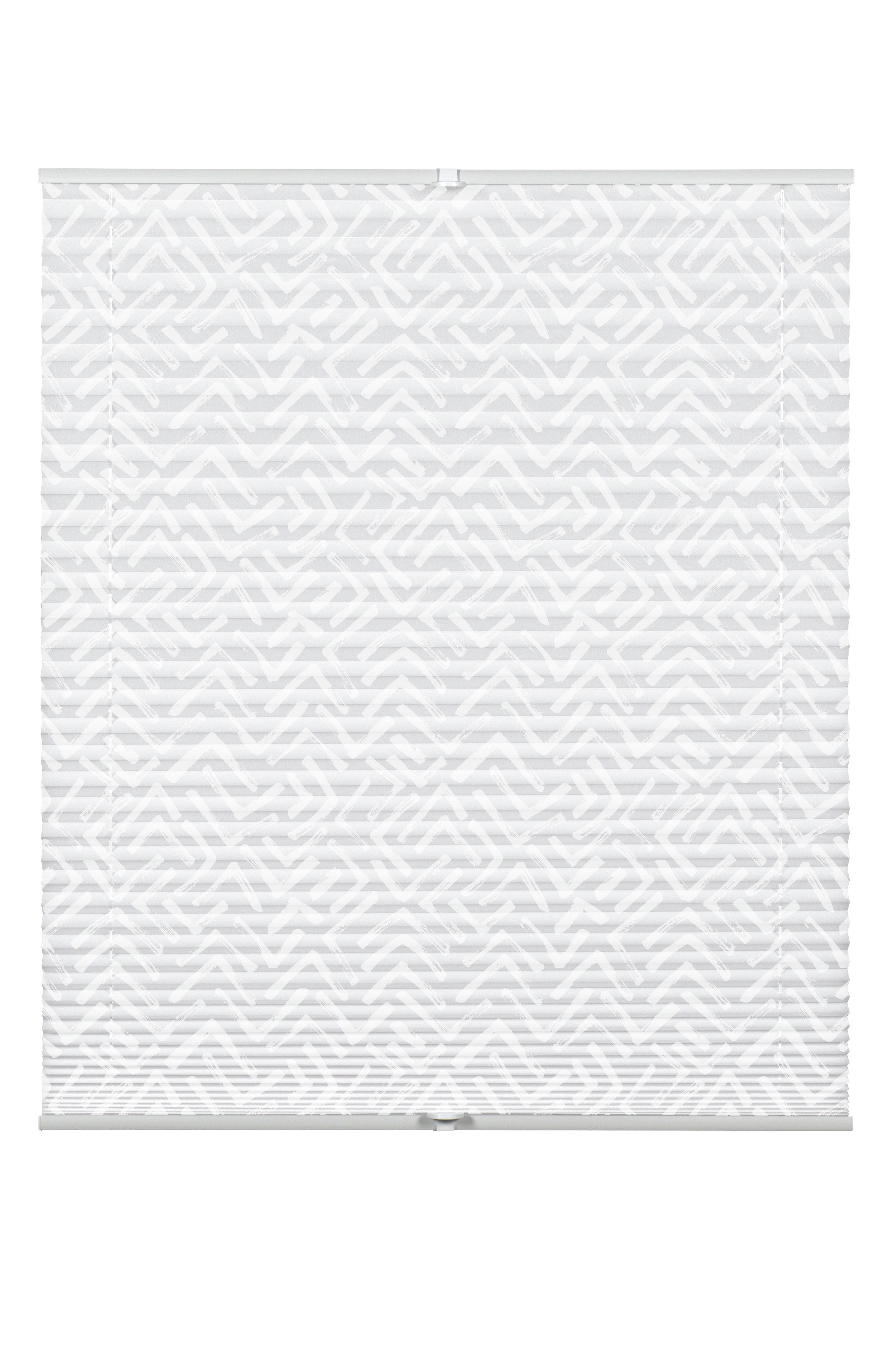 GARDINIA Gardinenstange Gardinia, Plis lissy pigment 60x130 weiß, 60 x 130 cm, Wandmontage