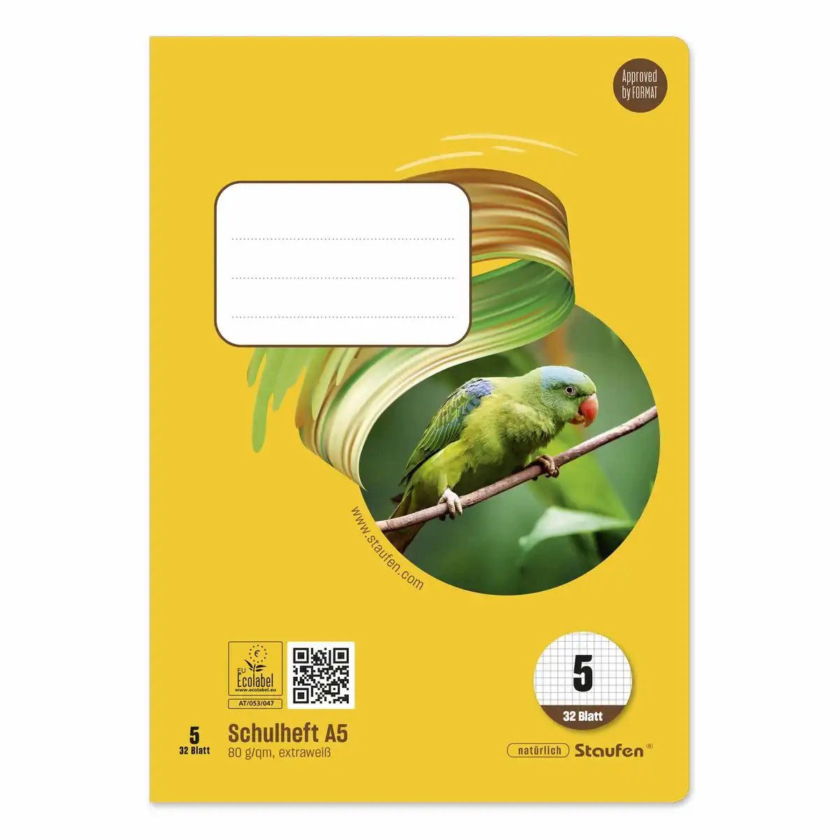 Staufen Schulheft Staufen Schulheft Style Lineatur 5 kariert 5mm 32 Blatt 80g/m² DIN A5