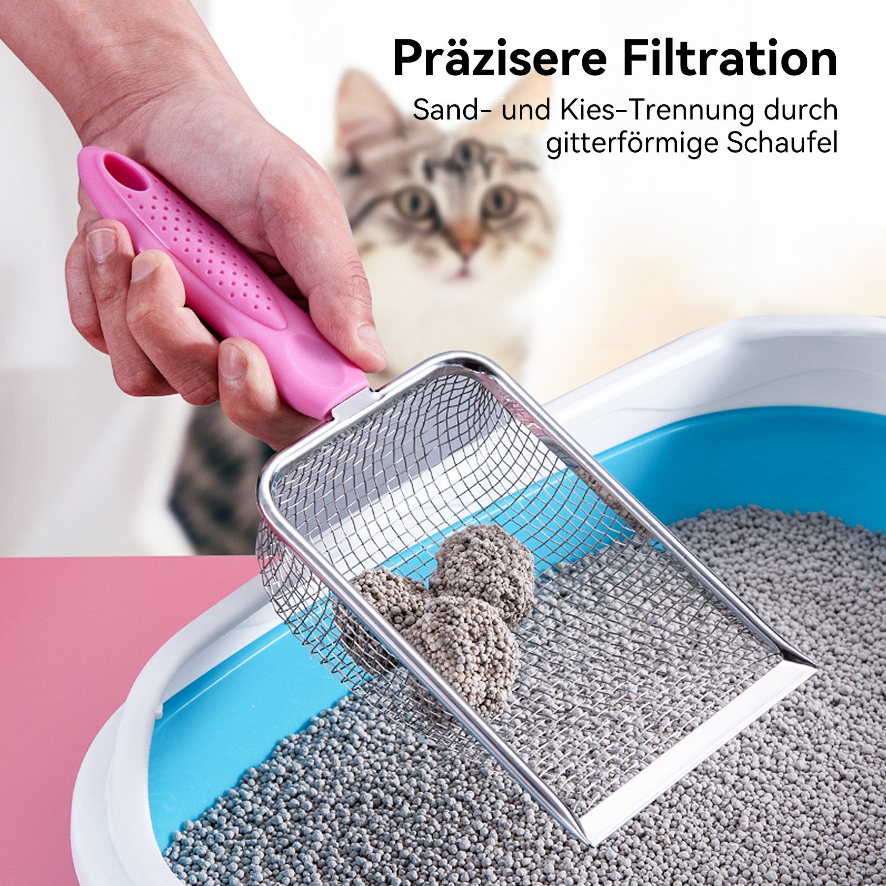 Mutig Schaufel Katzenstreuschaufel mit kleinen Löchern, günstig online kaufen