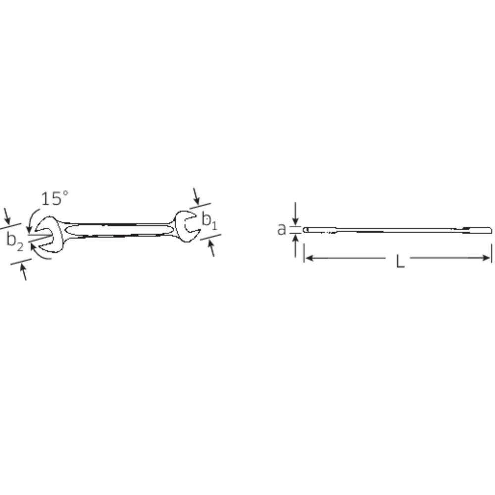 Stahlwille MOTOR 16 Maulschlüssel mm Doppelmaulschlüssel 18 x