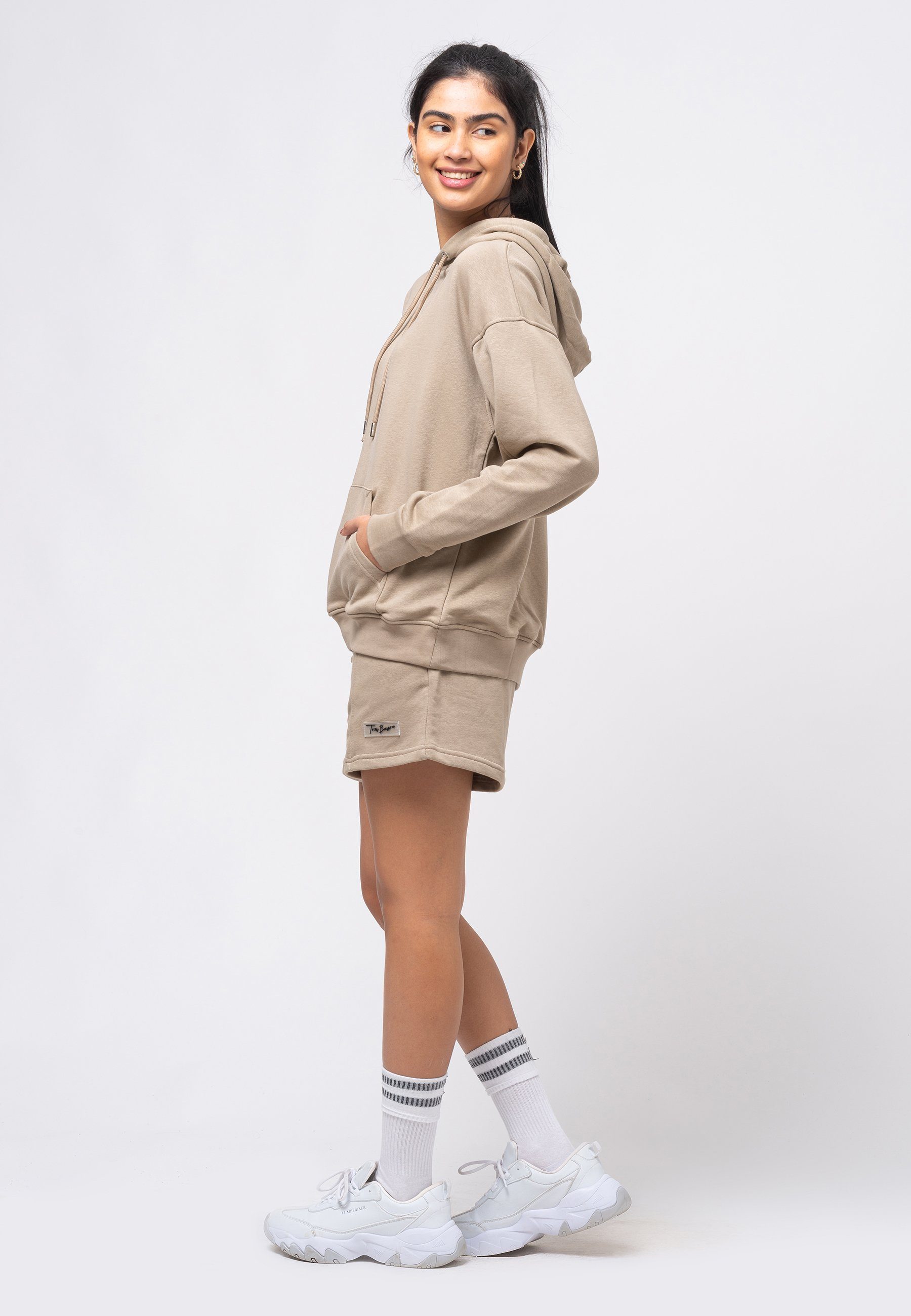 Tom Barron Freizeitanzug WOMEN OVERSIZE FIT SWEATSHIRT AND SHORT SETS