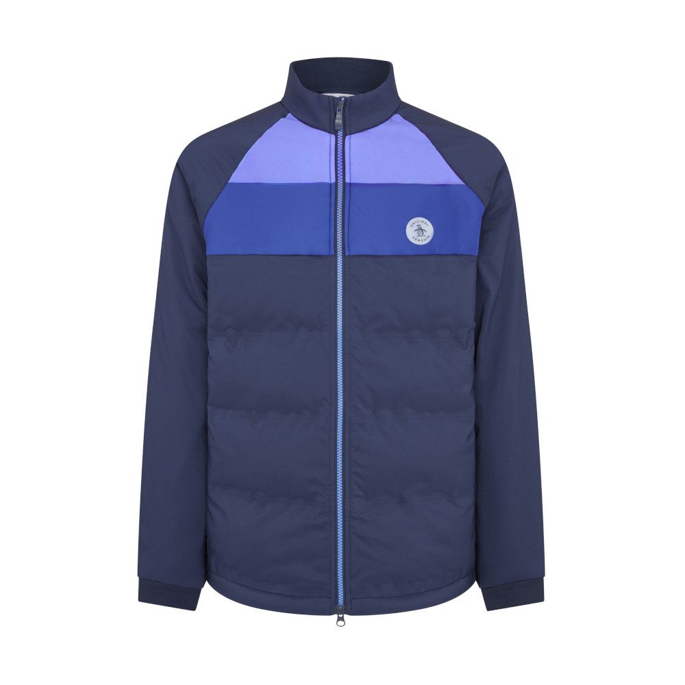 Original Penguin Sweatjacke Penguin Golf Jacke Insulated Mixed Media Blau Herren M