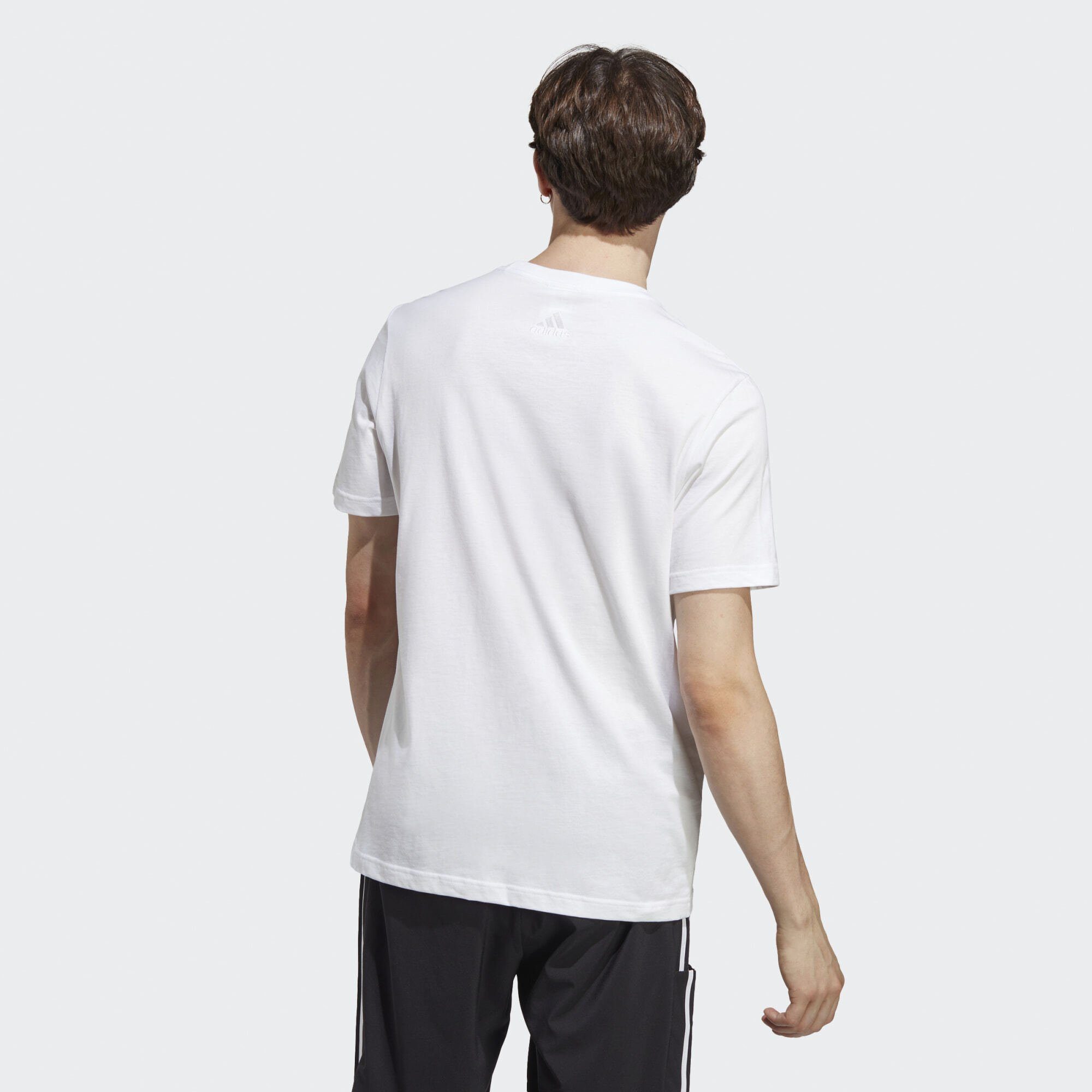 T-Shirt White Sportswear / adidas Black