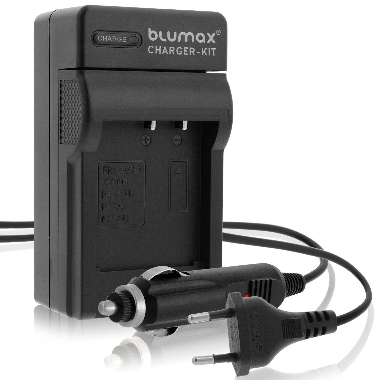 Blumax Ladegerät für Fuji NP-50 X10, X20, XF1, XP100, XP150 Kamera-Akku