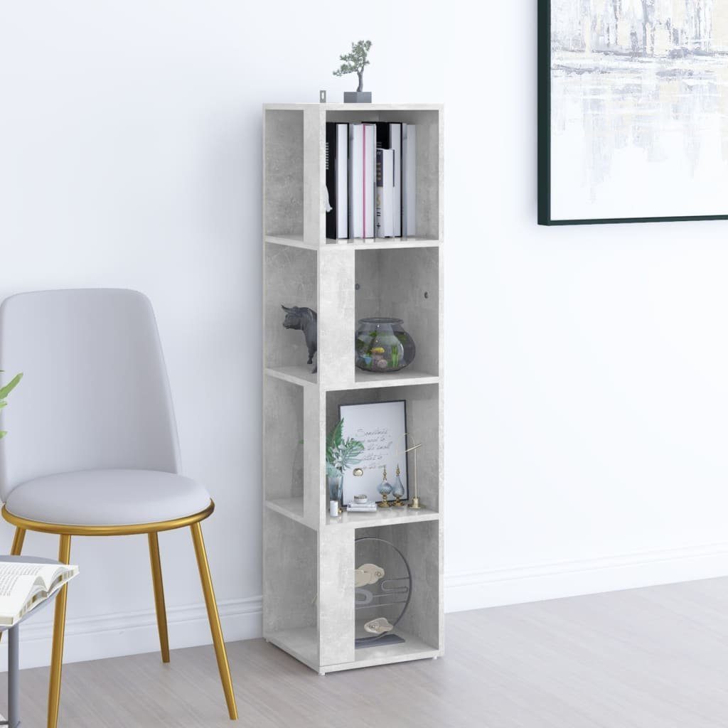 vidaXL Eckregal Eckregal Betongrau 33x33x132 cm Holzwerkstoff, 1-tlg.