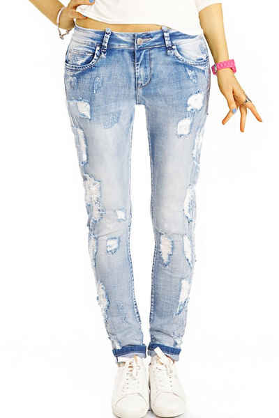 be styled Destroyed-Jeans Medium Waist Destroyed Джинси, Slim Fit Damenhose - j17p