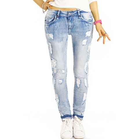 be styled Destroyed-Jeans Medium Waist Destroyed Jeans, Slim Fit Damenhose - j17p