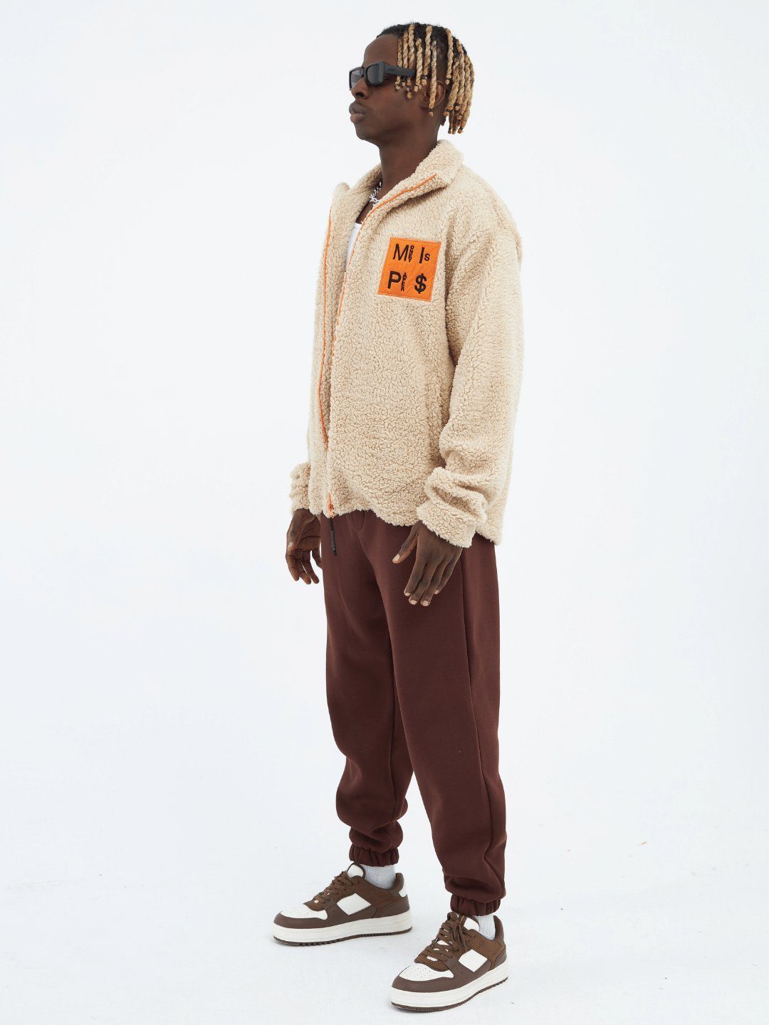 COFI Casuals Winterjacke Teddy Jacket Money Is Paper Jacke Oversize Zipper günstig online kaufen