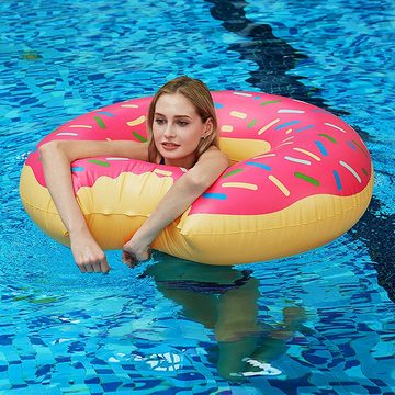 CoolBlauza Schwimmreifen Aufblasbarer Schwimmring für Kinder Donut Wasser Schwimmring (fünf Größen zur Auswahl), für Erwachsene Schwimmring zweifarbig