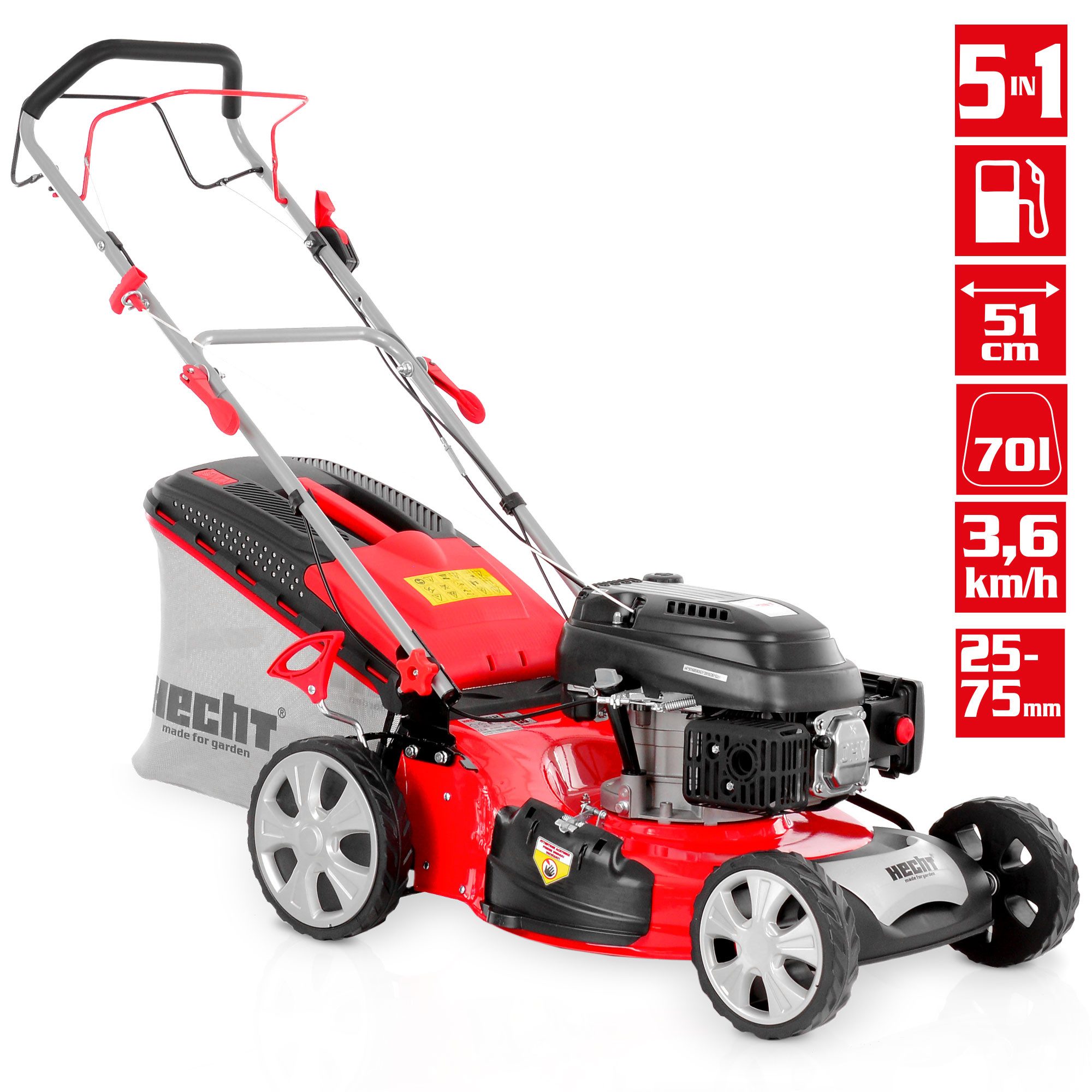 Hecht Benzinrasenmäher 551 SX 5in1 mit günstig online kaufen