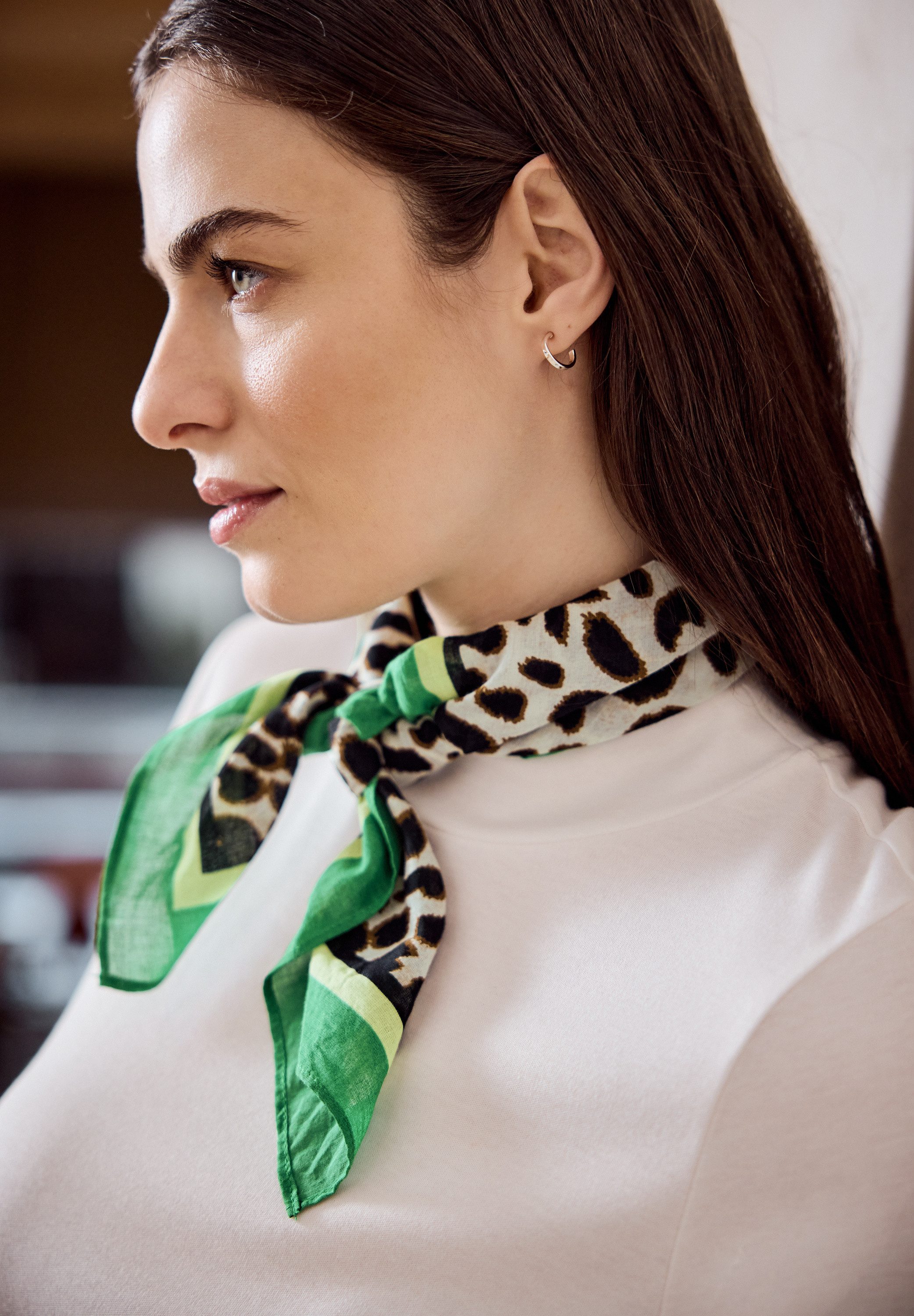 STREET ONE STUDIO Halstuch, mit Leo-Muster günstig online kaufen