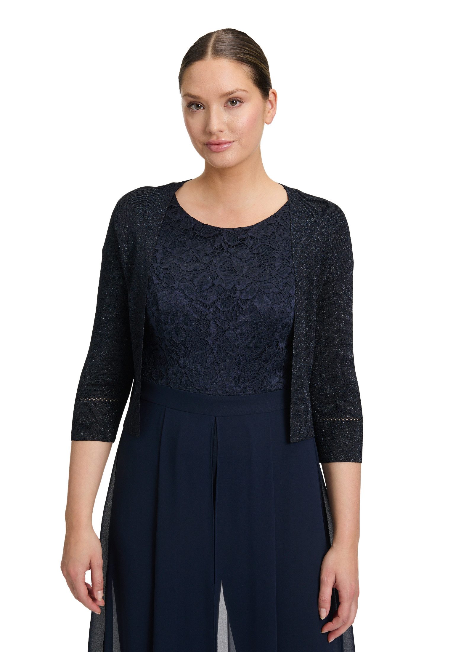 Vera Mont Strickjacke Vera Mont Strickbolero ohne Verschluss (1-tlg) Glitzer