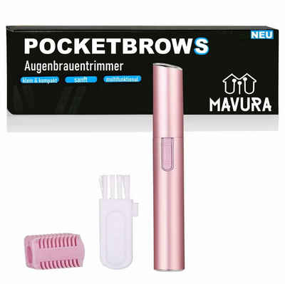 MAVURA Augenbrauentrimmer POCKETBROWS Augenbrauentrimmer Augenbrauen Trimmer, Rasierer Epilierer Augenbrauenrasierer elektrisch