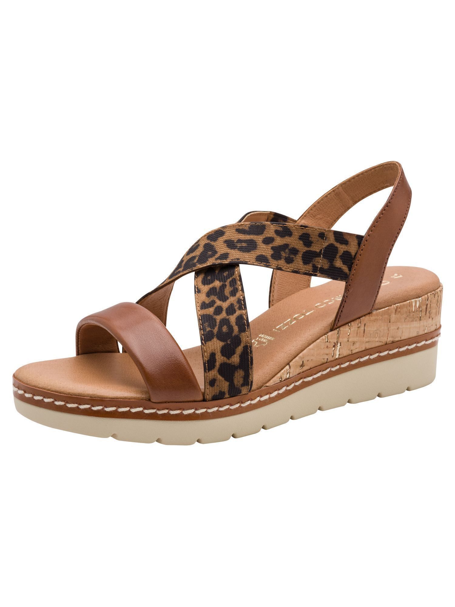 MARCO TOZZI FEEL aus Leder Keilabsatz 2-28721-42 Sandale FEEL