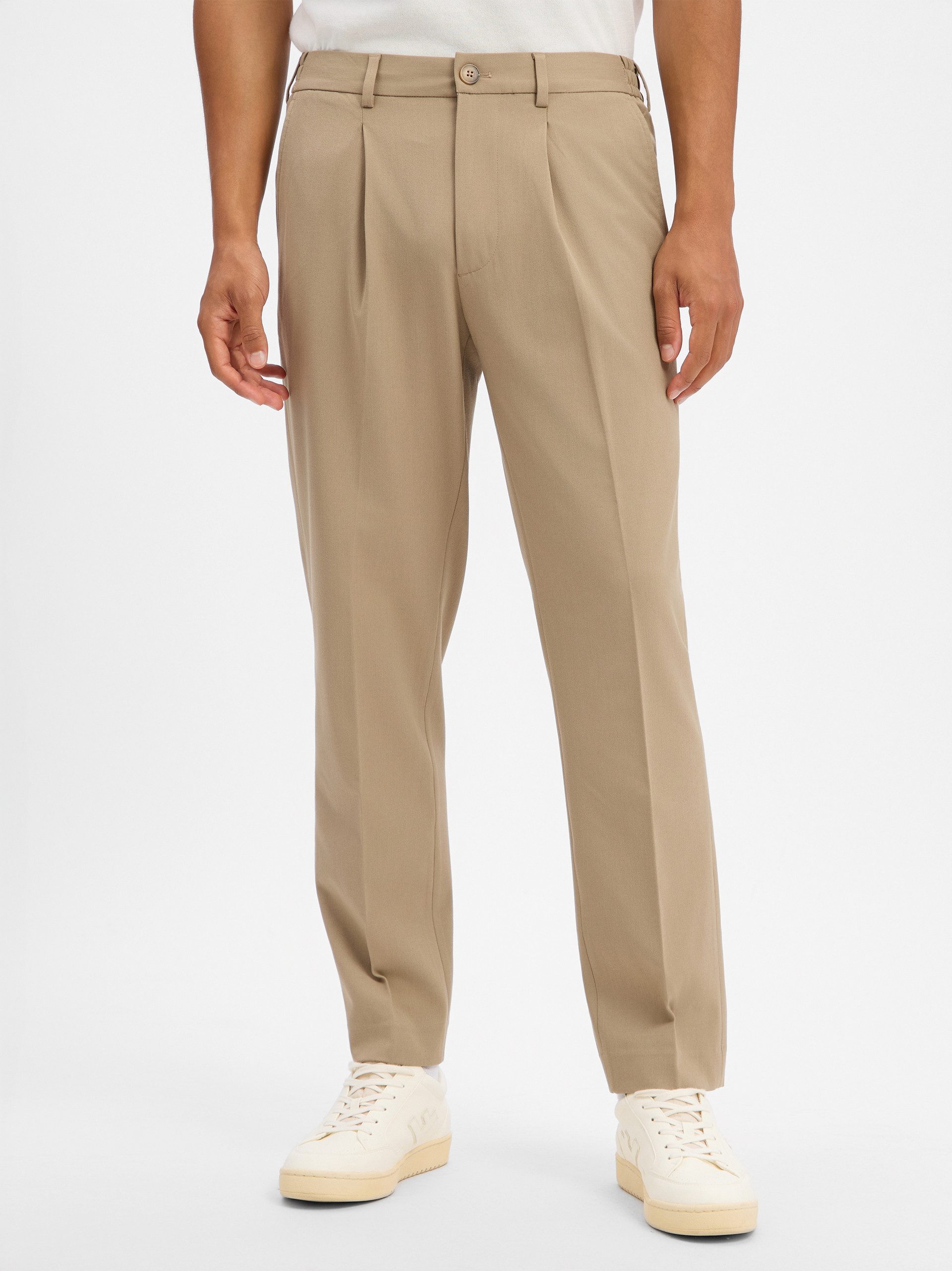 SELECTED HOMME Bundfaltenhose Finn
