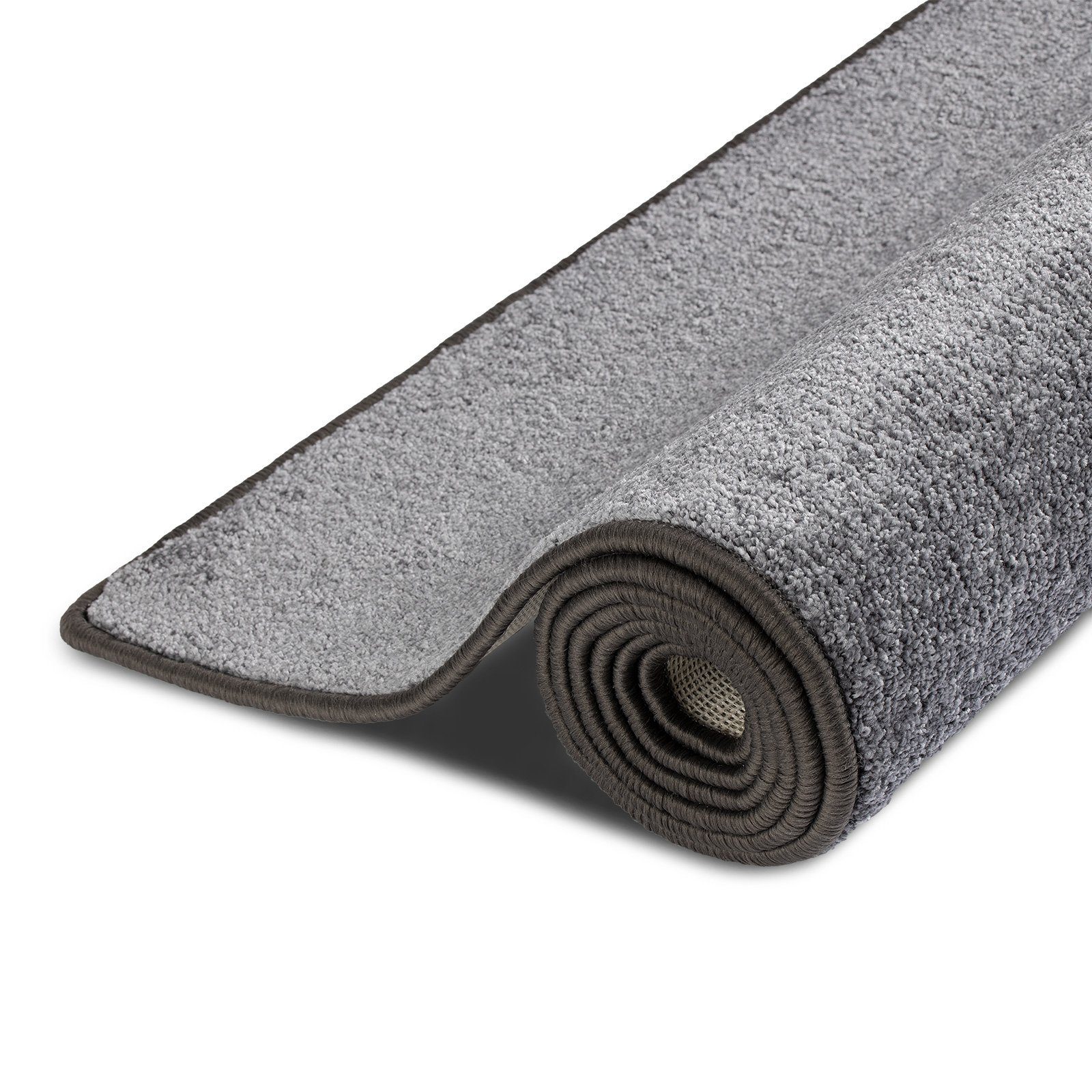 Floordirekt Hochflor-Bettumrandung Sundae Anthrazit 77, 3 Größen, Teppichlä günstig online kaufen