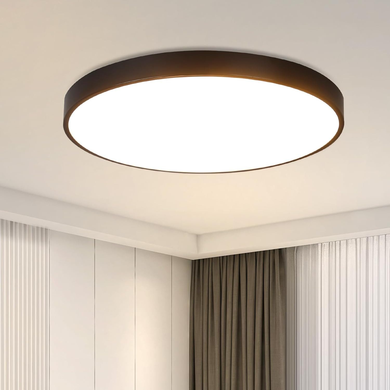 Nettlife LED Panel Deckenleuchte Wohnzimmer Rund günstig online kaufen
