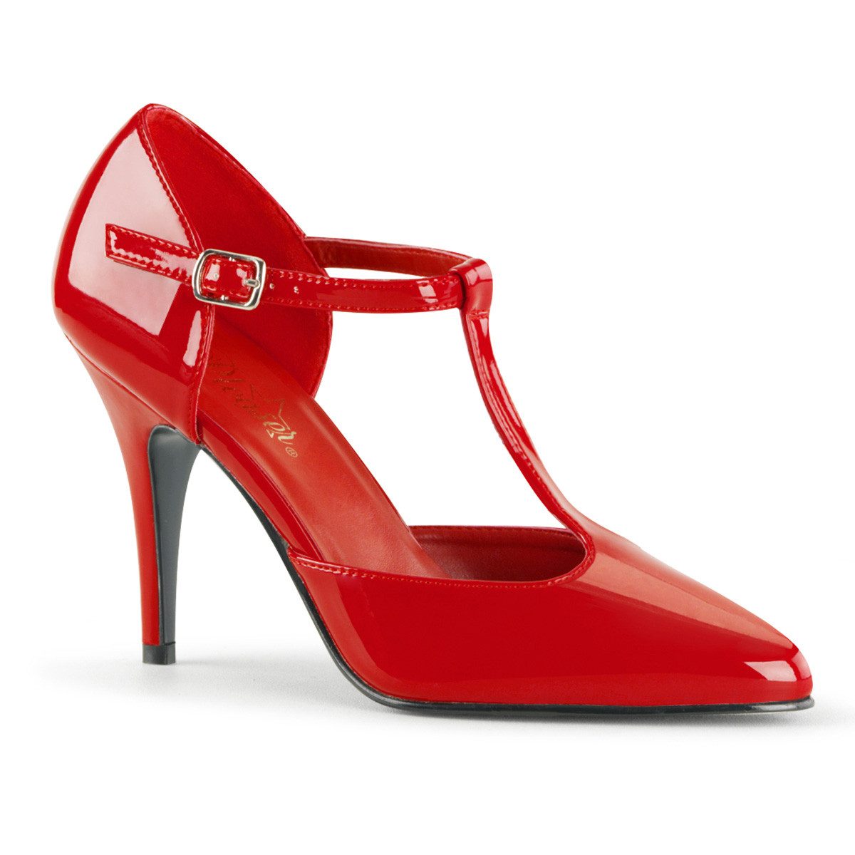 Sale VANITY-415 elegante Pleaser High-Heels T-Riemchen Pumps seitlich High-Heel-Stiefel