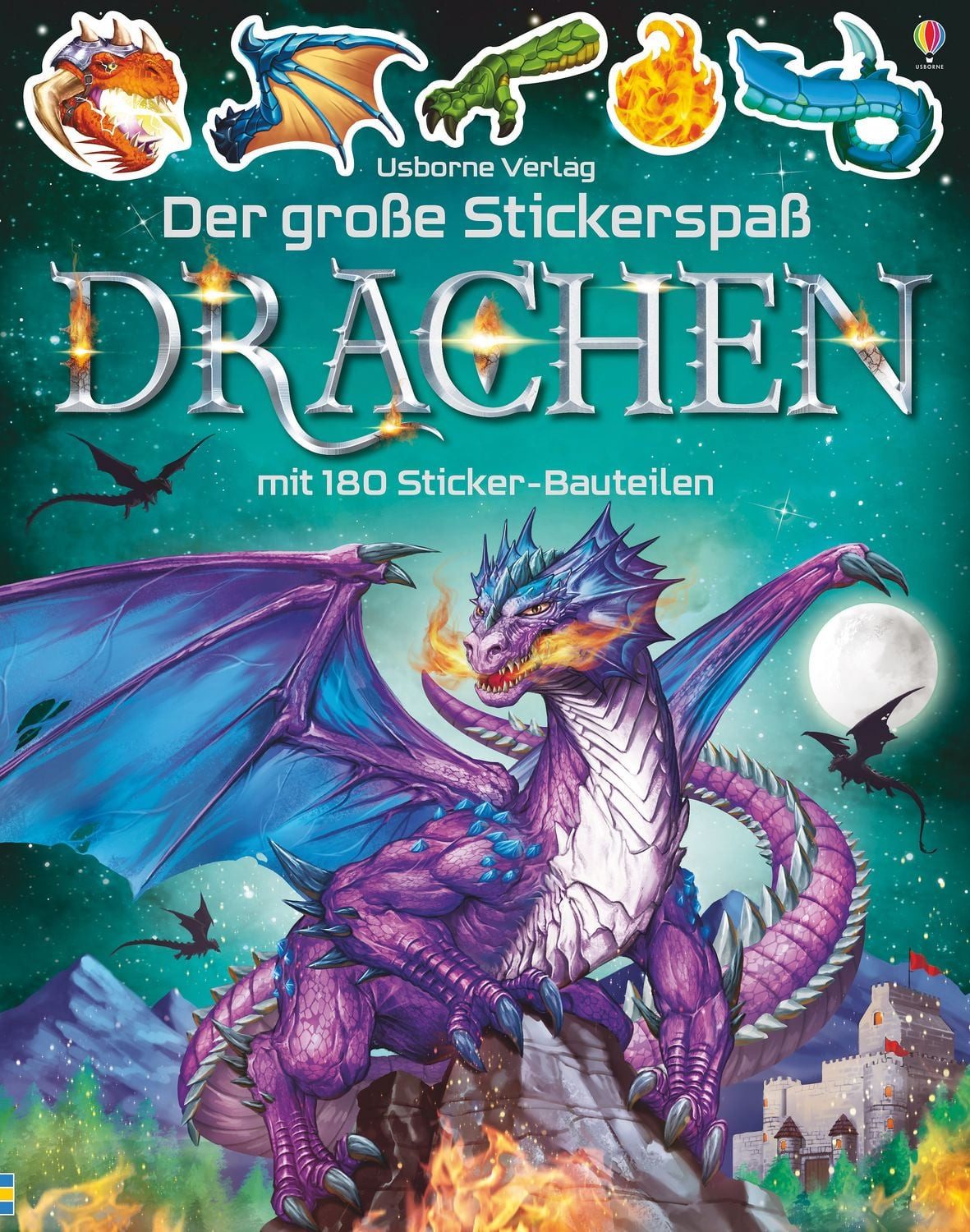 Der große Stickerspaß: Drachen Mit 180 Sticker-Bauteilen / Simon Tudhope