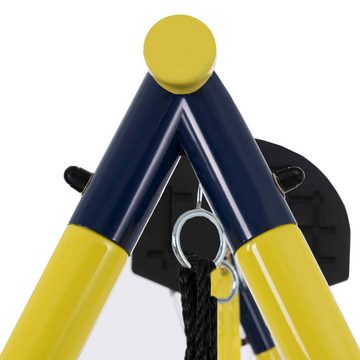 BlingBin Schaukelkombination Kinderschaukelset Nestbaumschaukel, (1-tlg., mit Basketball, Basketballkorb, Rutsche und Fahrradpumpe), für Kinder von 3 bis 8 Jahren