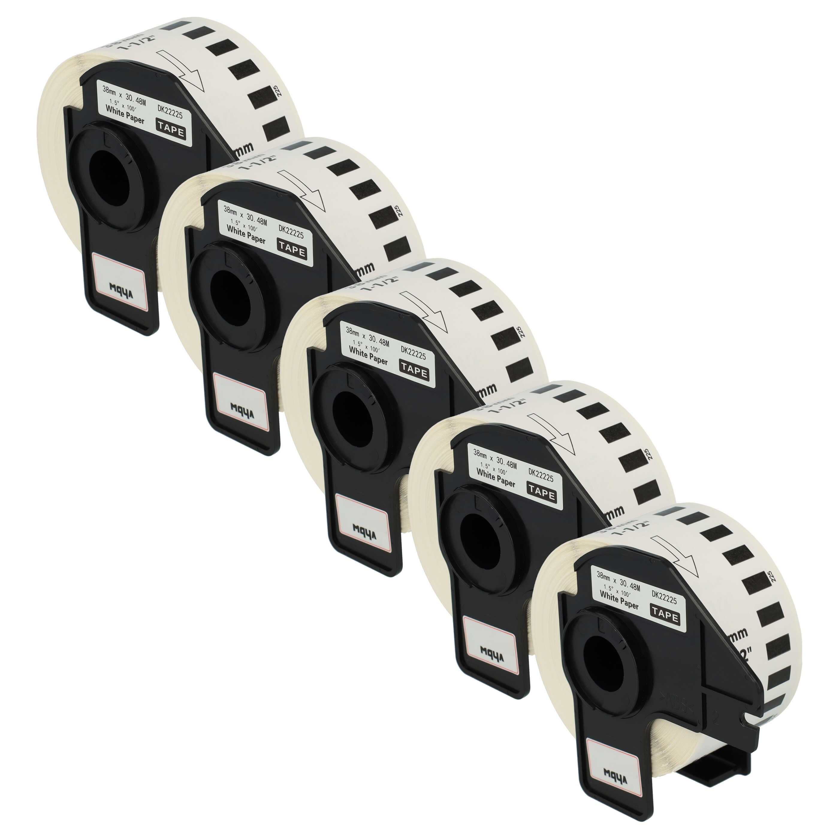 Etikettenpapier passend für Brother PT QL-710W, QL-720, QL-580N, QL-650, QL650TD