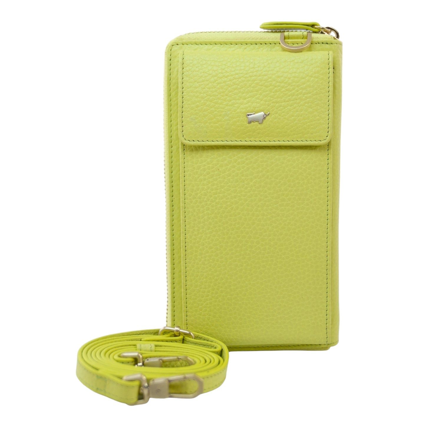 Braun Büffel Handytasche ASTI RV-Geldbörse mit Handyfach limoncello