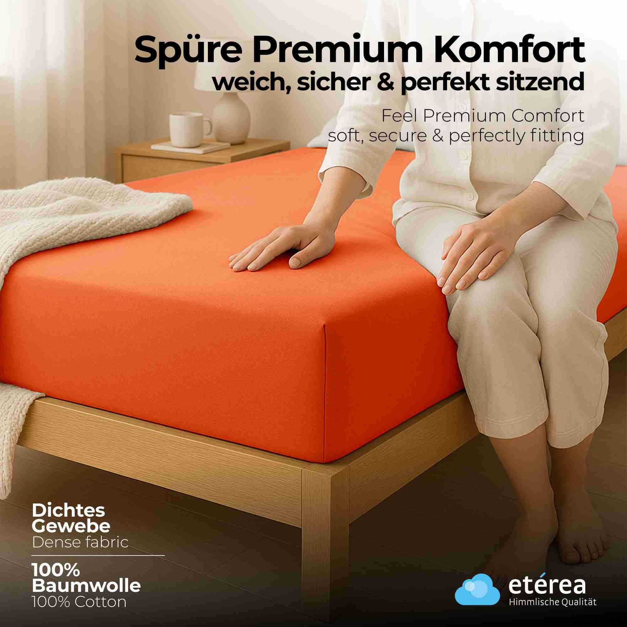 etérea Himmlische Qualität Spannbettlaken etérea Comfort Jersey 2er Set Spannbettlaken, Jersey, Gummizug: rundum, (2 Stück)
