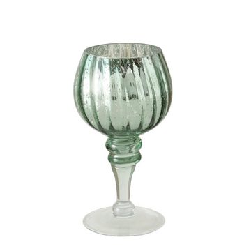 BOLTZE Windlicht Minou (Set, 3 St., 3er-Set), aus Glas, lackiert, Grün, 30 x 10 cm