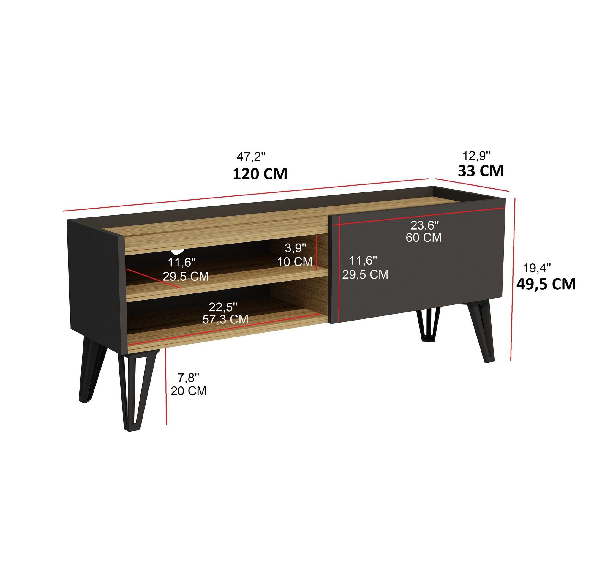 TV-Schrank ARN2115 Decor Skye