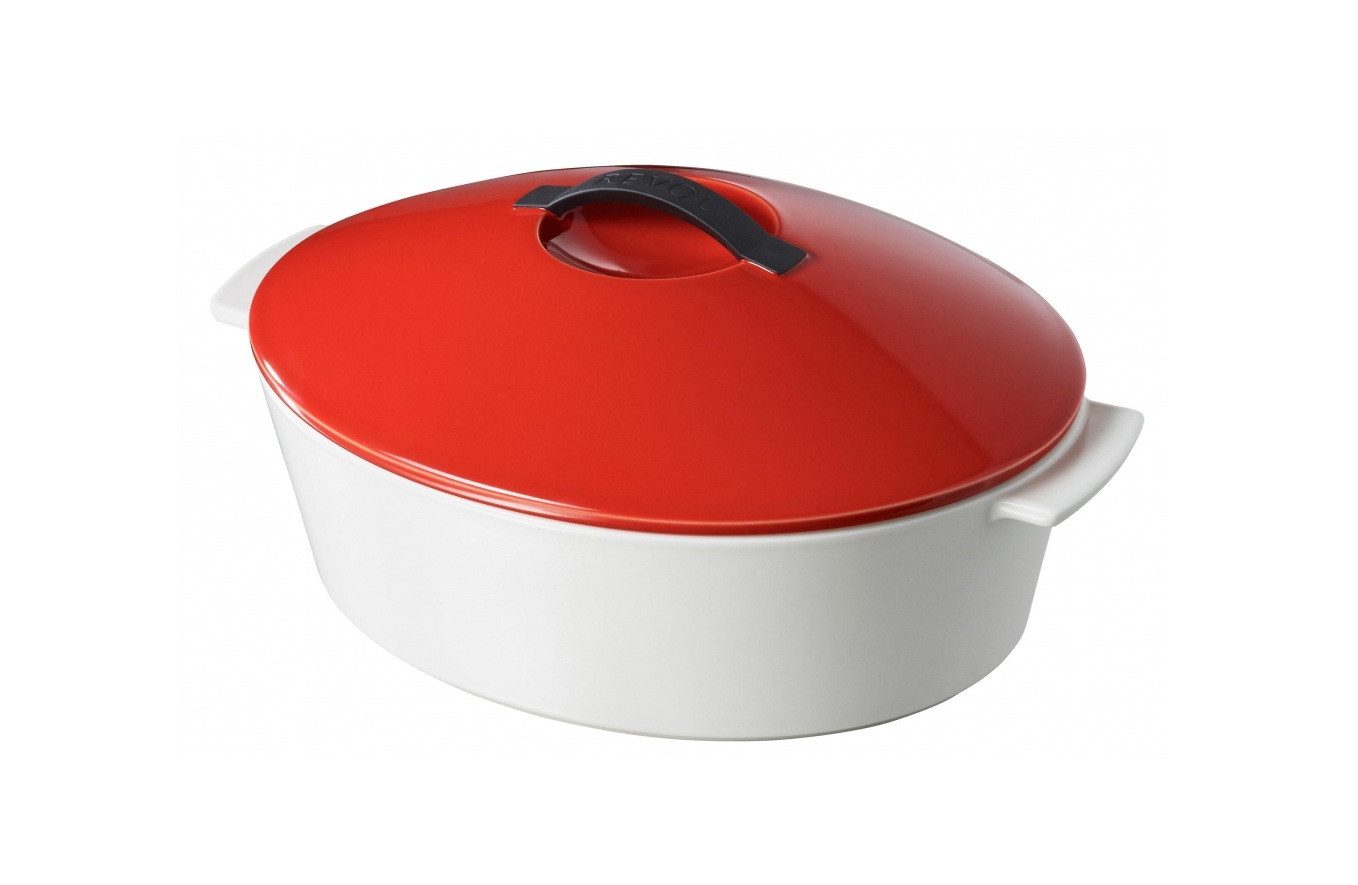 REVOL Schmortopf Cocotte Magma Red 26cm 3,4L Porzellan REVOLUTION von REVOL