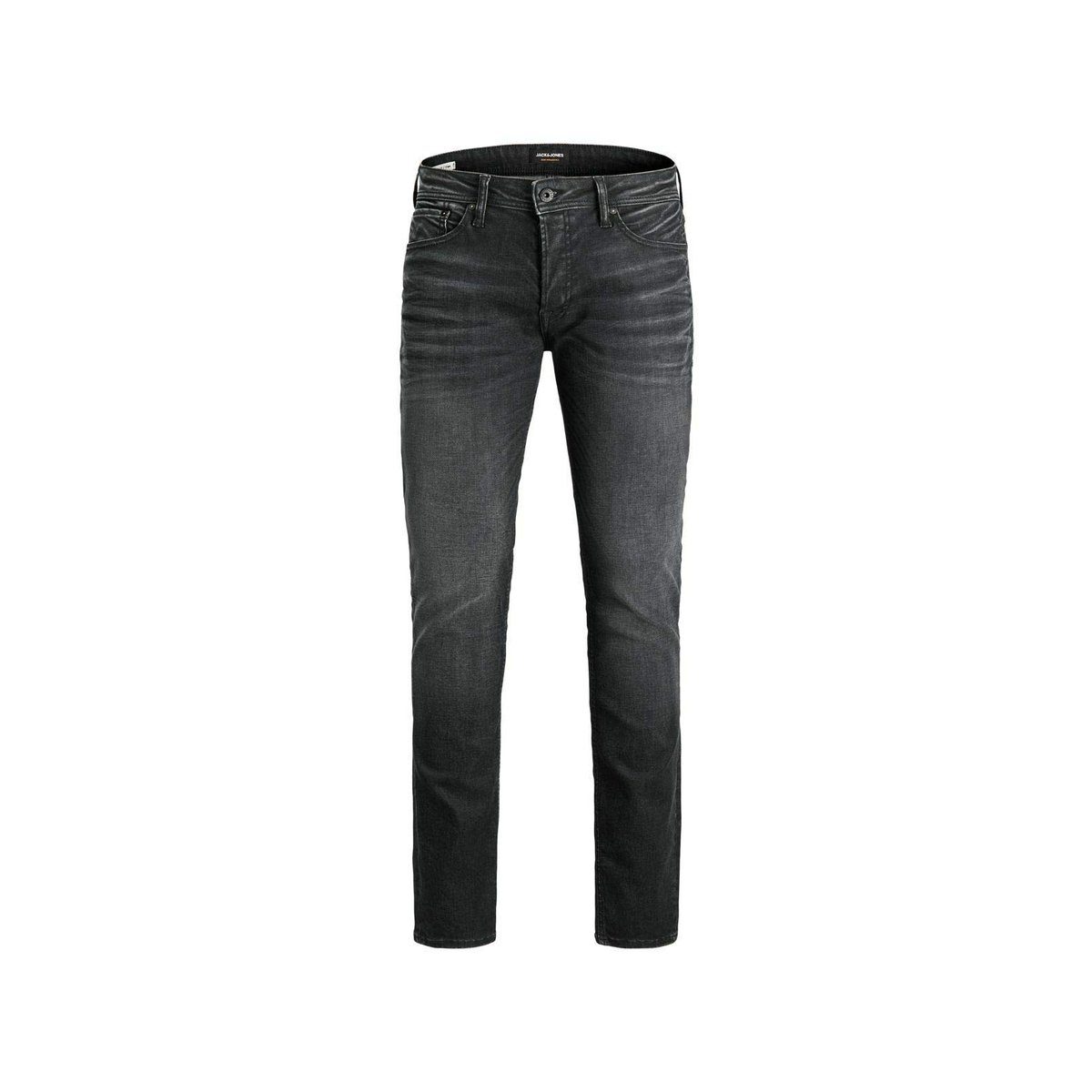 Jack & Jones Straight-Jeans grau regular (1-tlg)