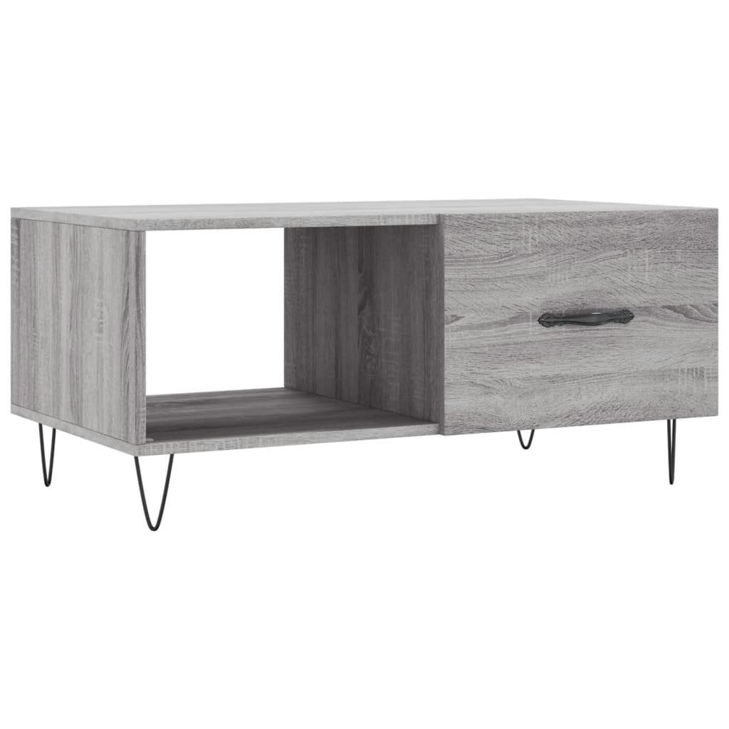 vidaXL Sonoma Sonoma Couchtisch 90x50x40 Grau Grau Grau cm Couchtisch | Sonoma (1-St) Holzwerkstoff