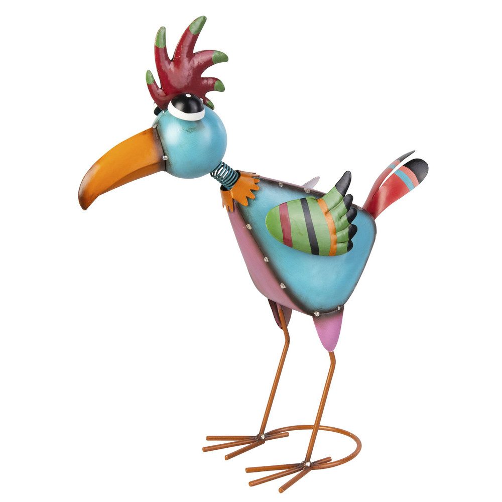MICA Dekofigur Vogel stehend - bunt günstig online kaufen